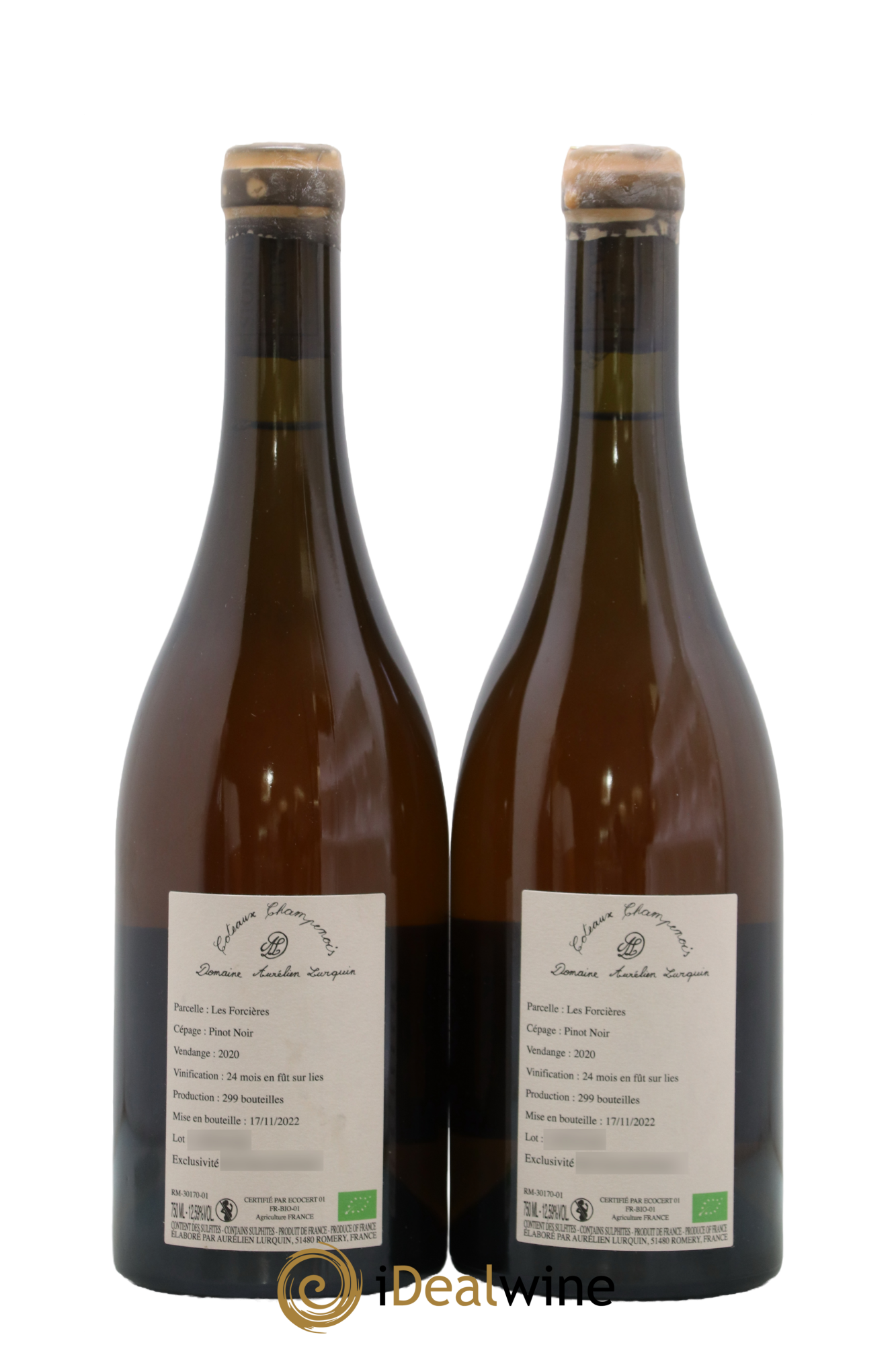 Pinot Noir Les Forcières Aurélien Lurquin 2020 - Posten von 2 Flaschen - 1