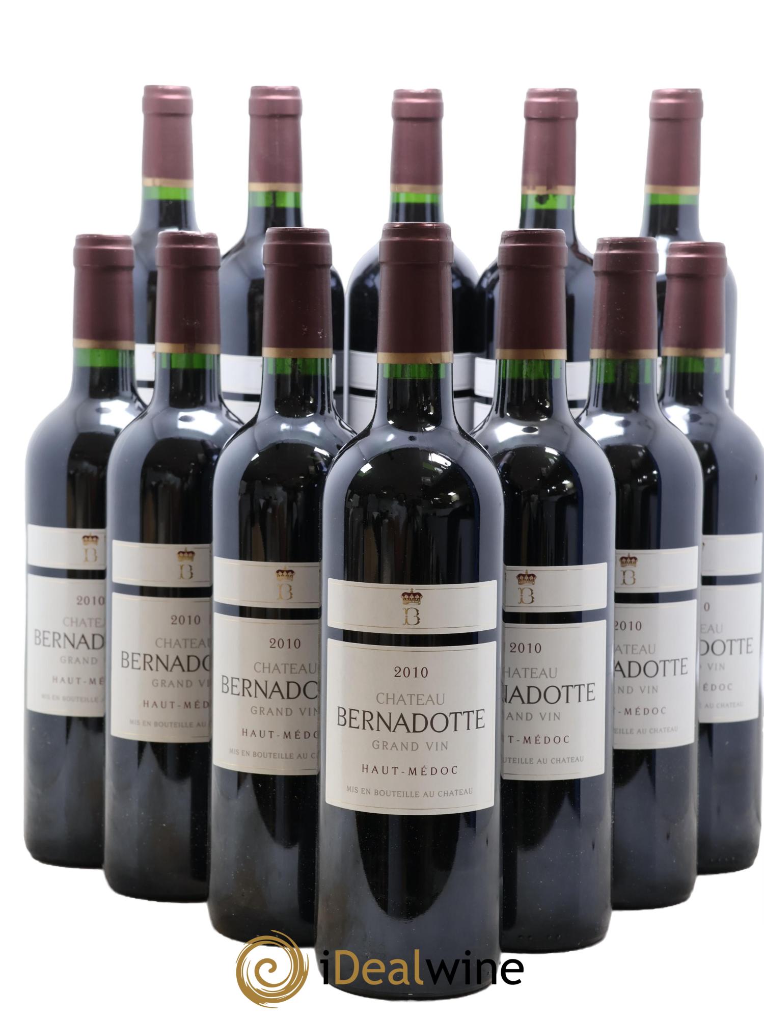 Château Bernadotte 2010 - Lot of 12 bottles - 0