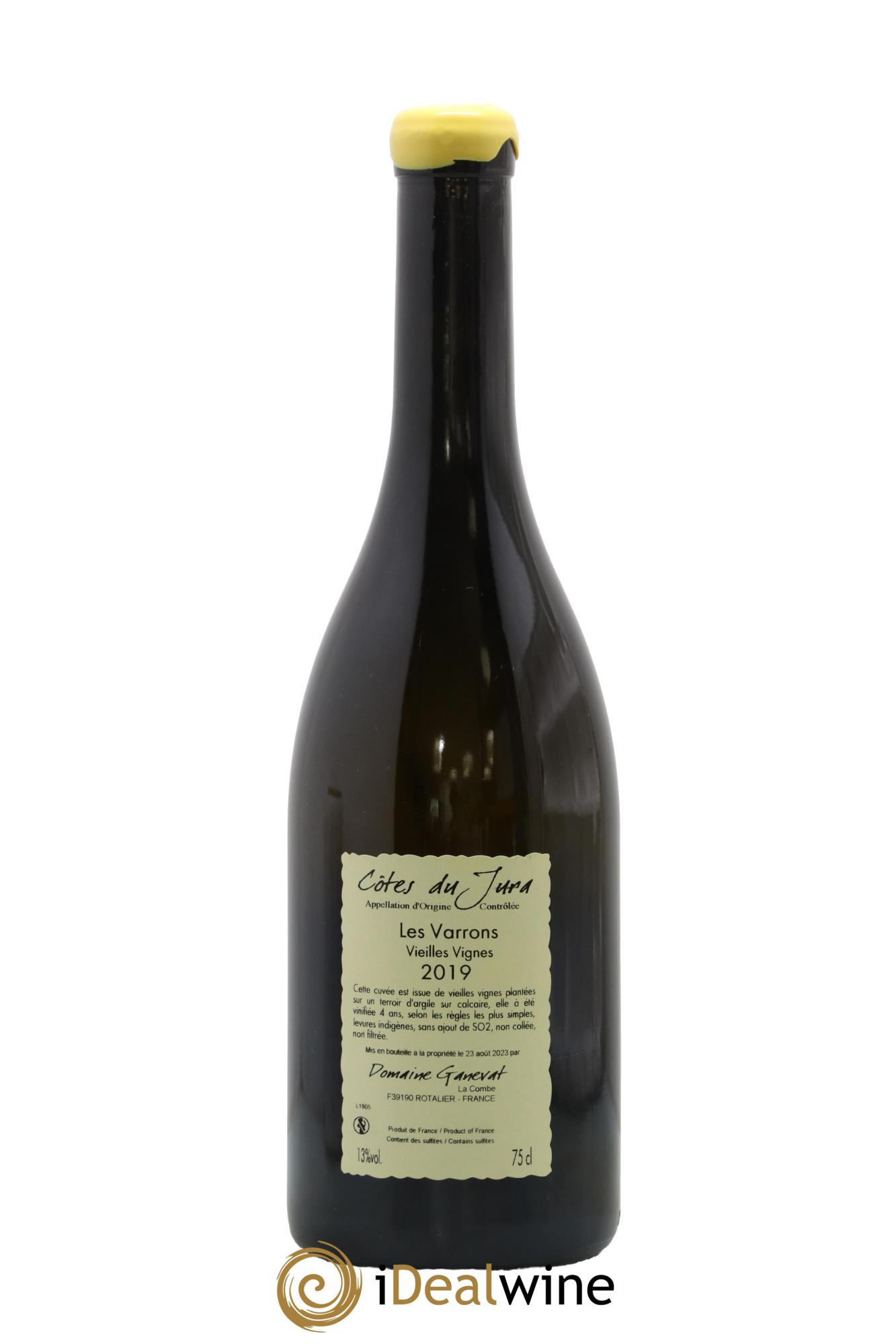 Côtes du Jura Les Varrons Vieilles Vignes Jean-François Ganevat (Domaine) 2019 - Lot de 1 bouteille - 1