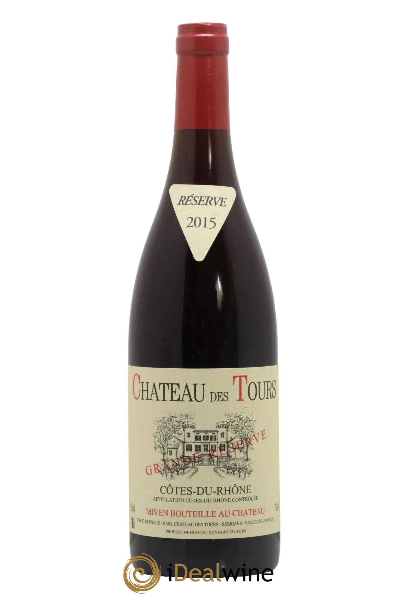 Côtes-du-Rhône Château des Tours Grande Réserve Emmanuel Reynaud 2015 - Lot de 1 bouteille - 0