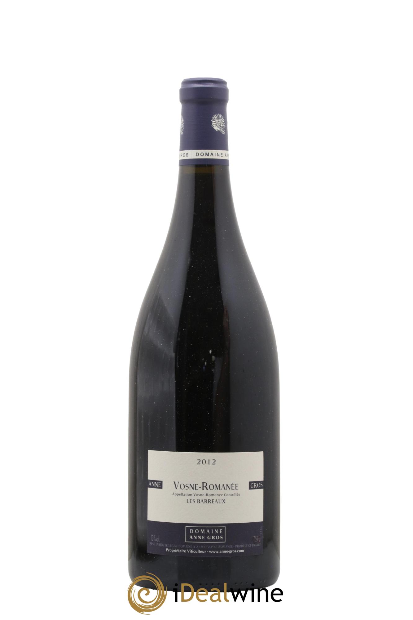 Vosne-Romanée Les Barreaux Anne Gros 2012 - Lot de 1 magnum - 0
