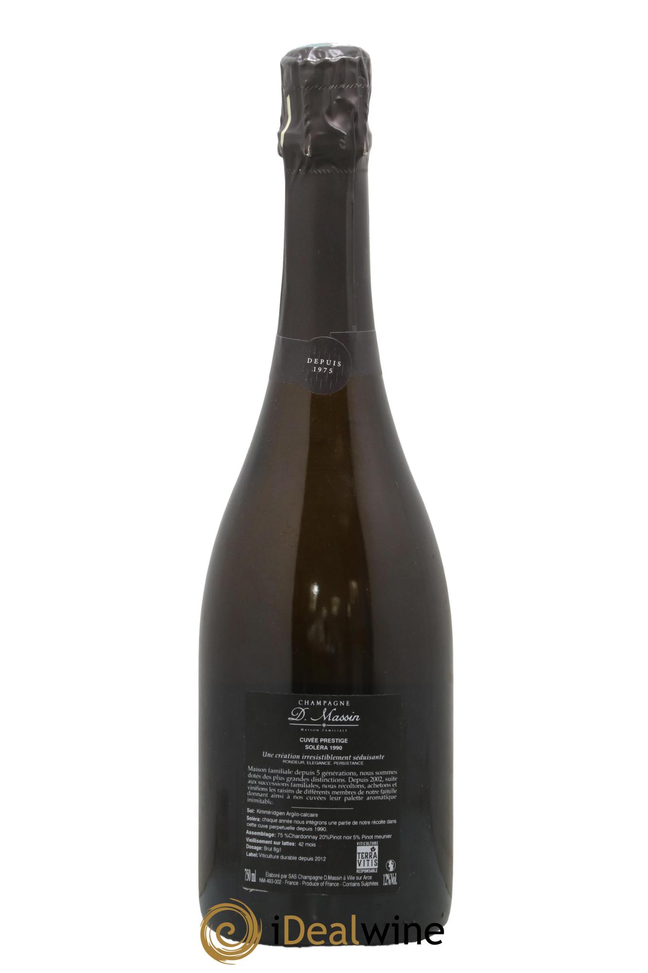 Champagne Prestige Solera D. Massin - Lot de 1 bouteille - 1