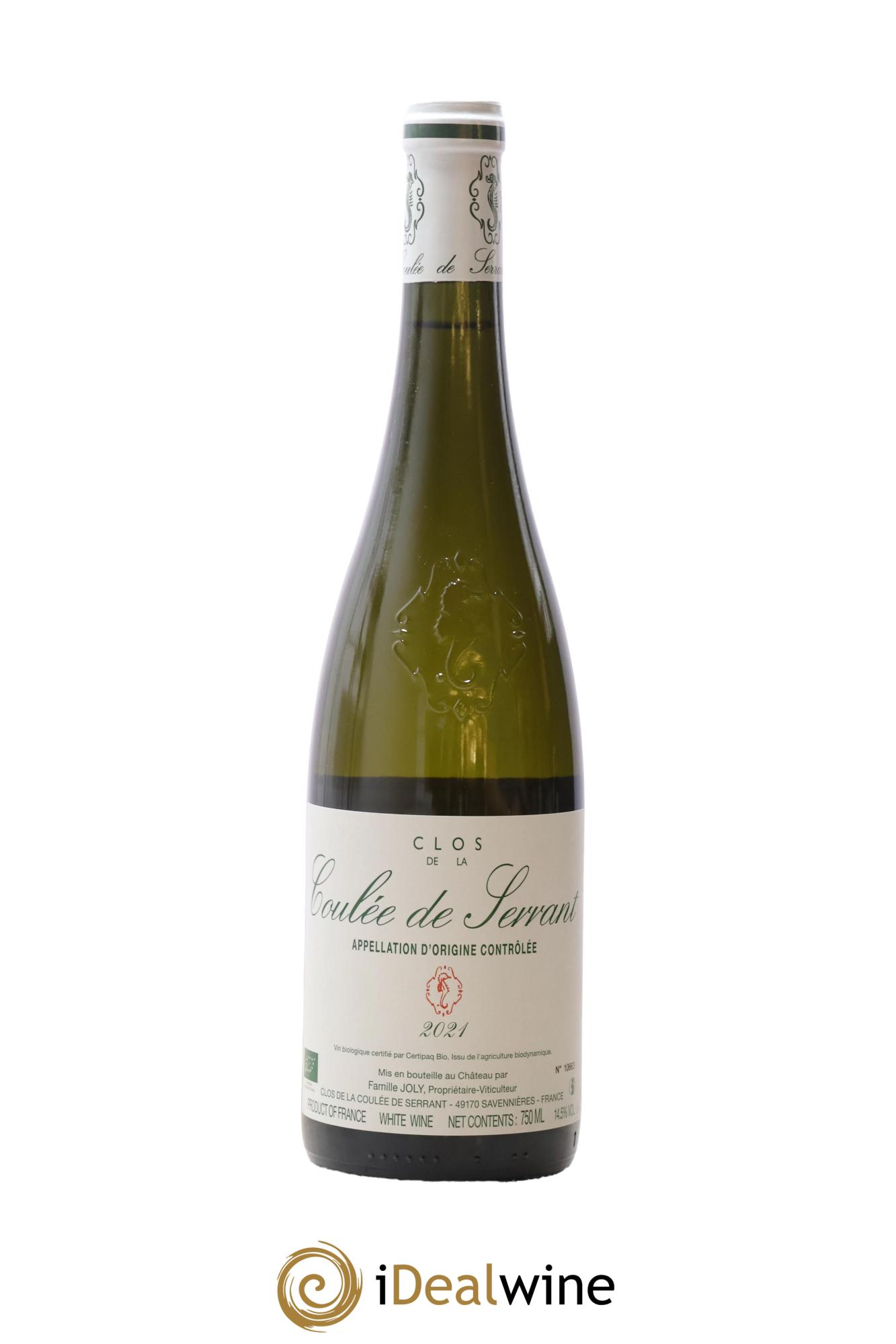 Savennières Clos de la Coulée de Serrant Vignobles de la Coulée de Serrant - Nicolas Joly 2021 - Posten von 1 Flasche - 0