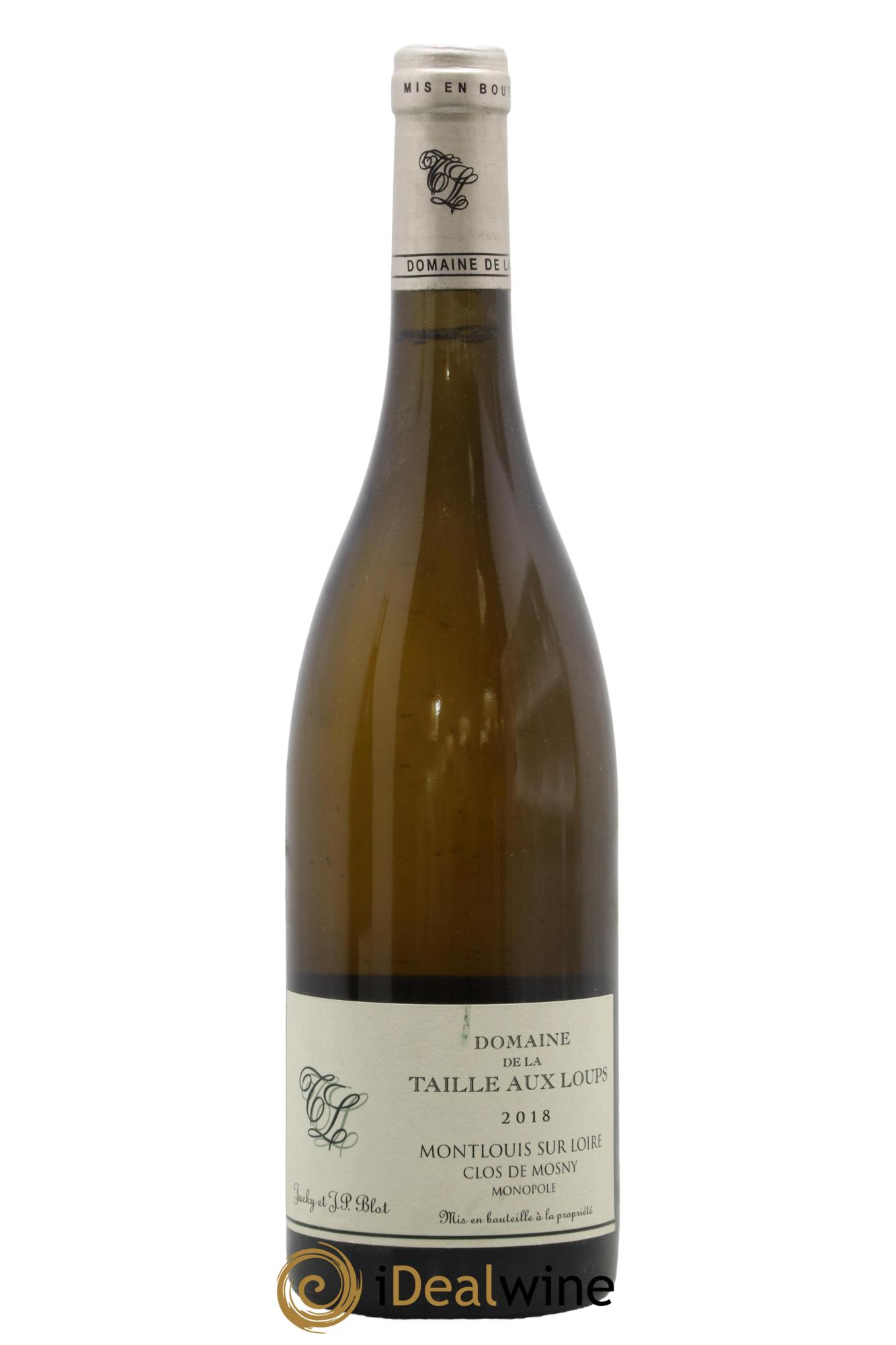 Montlouis-sur-Loire Clos de Mosny La Taille aux Loups - Jacky Blot 2018 - Lot de 1 bouteille - 0