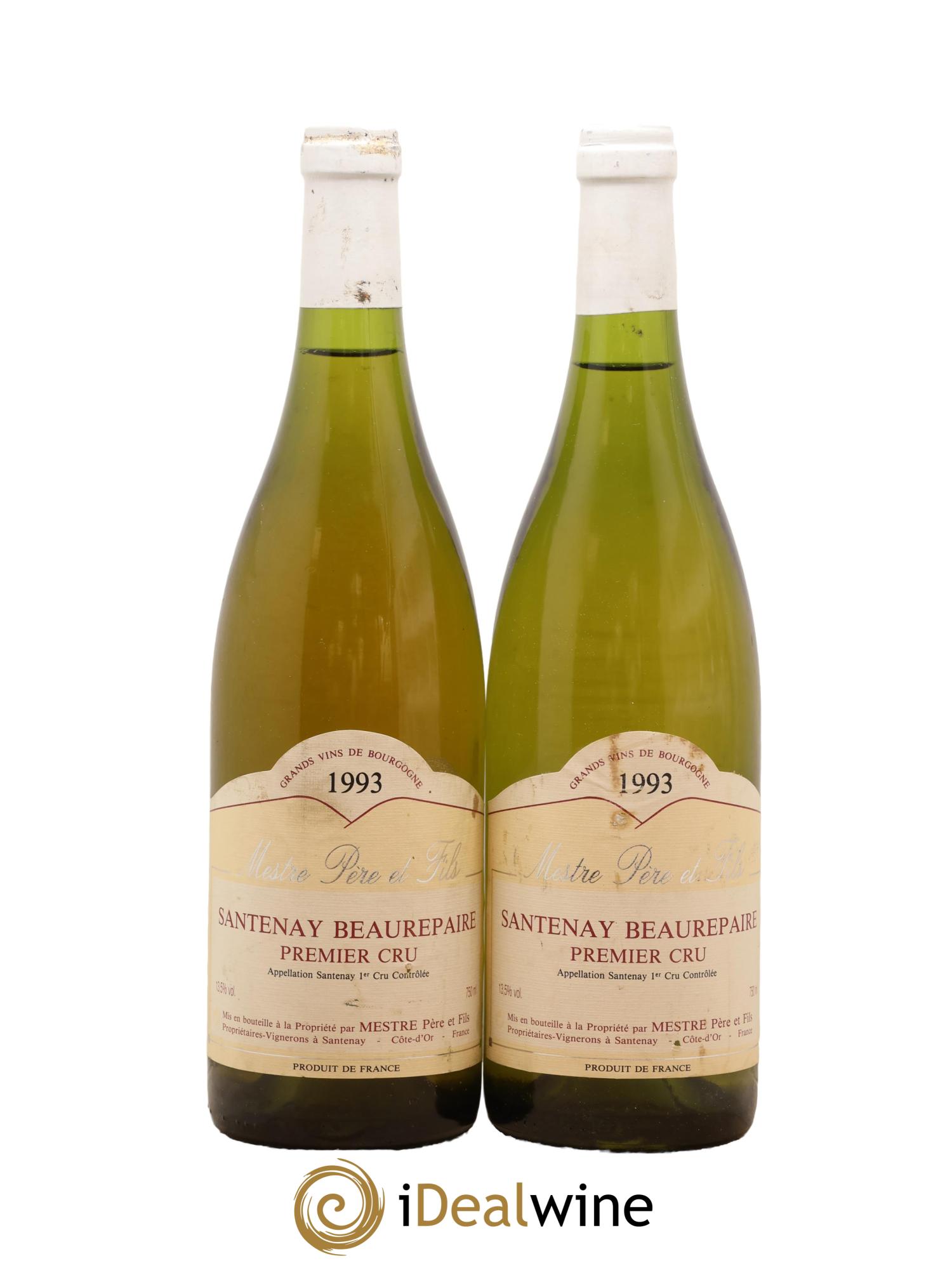 Santenay 1er Cru Beaurepaire Mestre Père et Fils 1993 - Lot de 2 bouteilles - 0