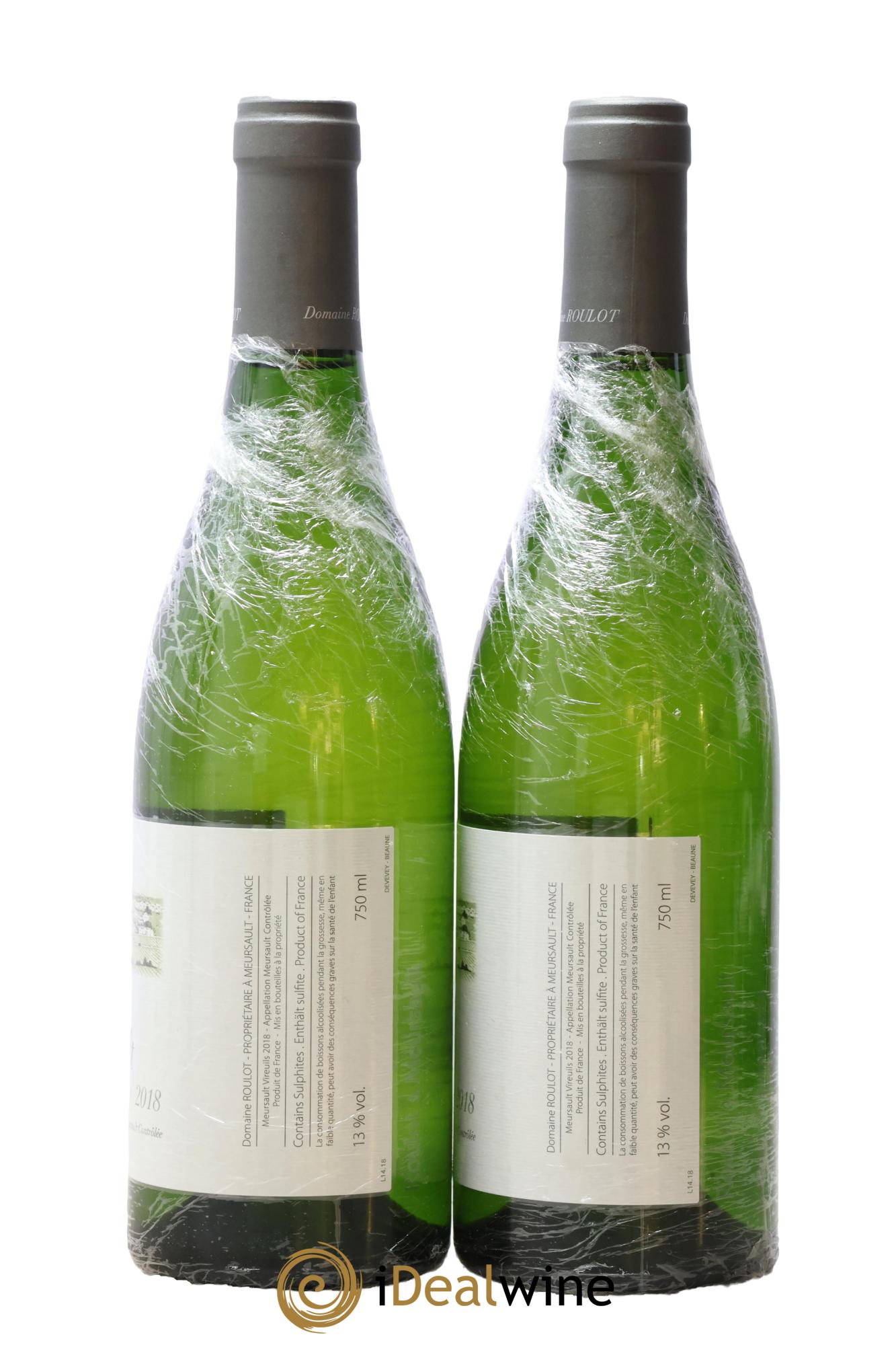 Meursault Les Vireuils Roulot (Domaine) 2018 - Lot de 2 bouteilles - 1