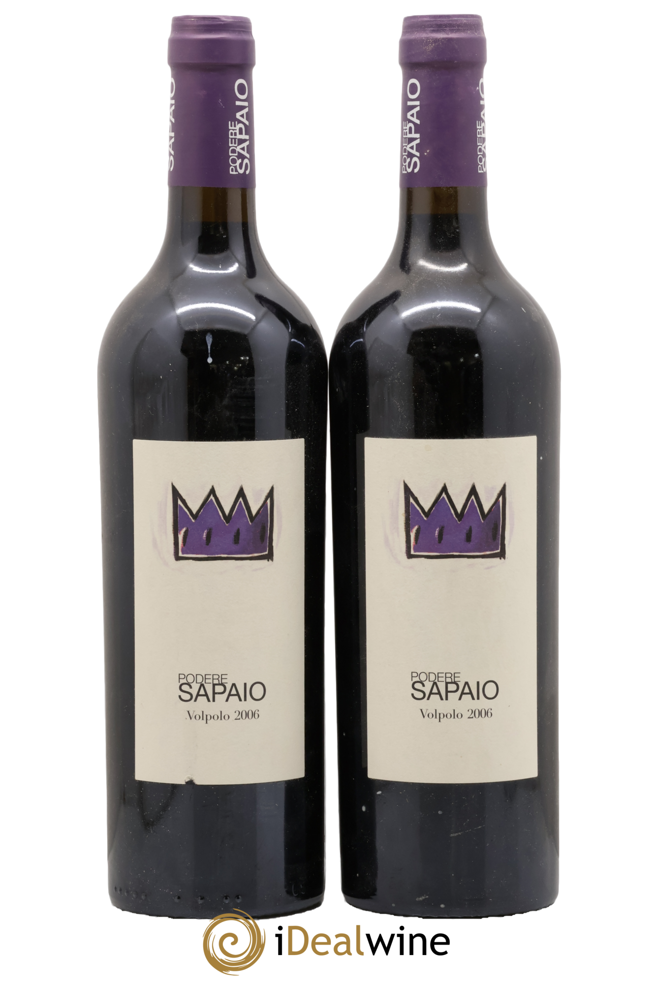 Italie Bolgheri DOC Superiore Sapaio Podere - Volpolo 2006 - Lot de 2 bouteilles - 0
