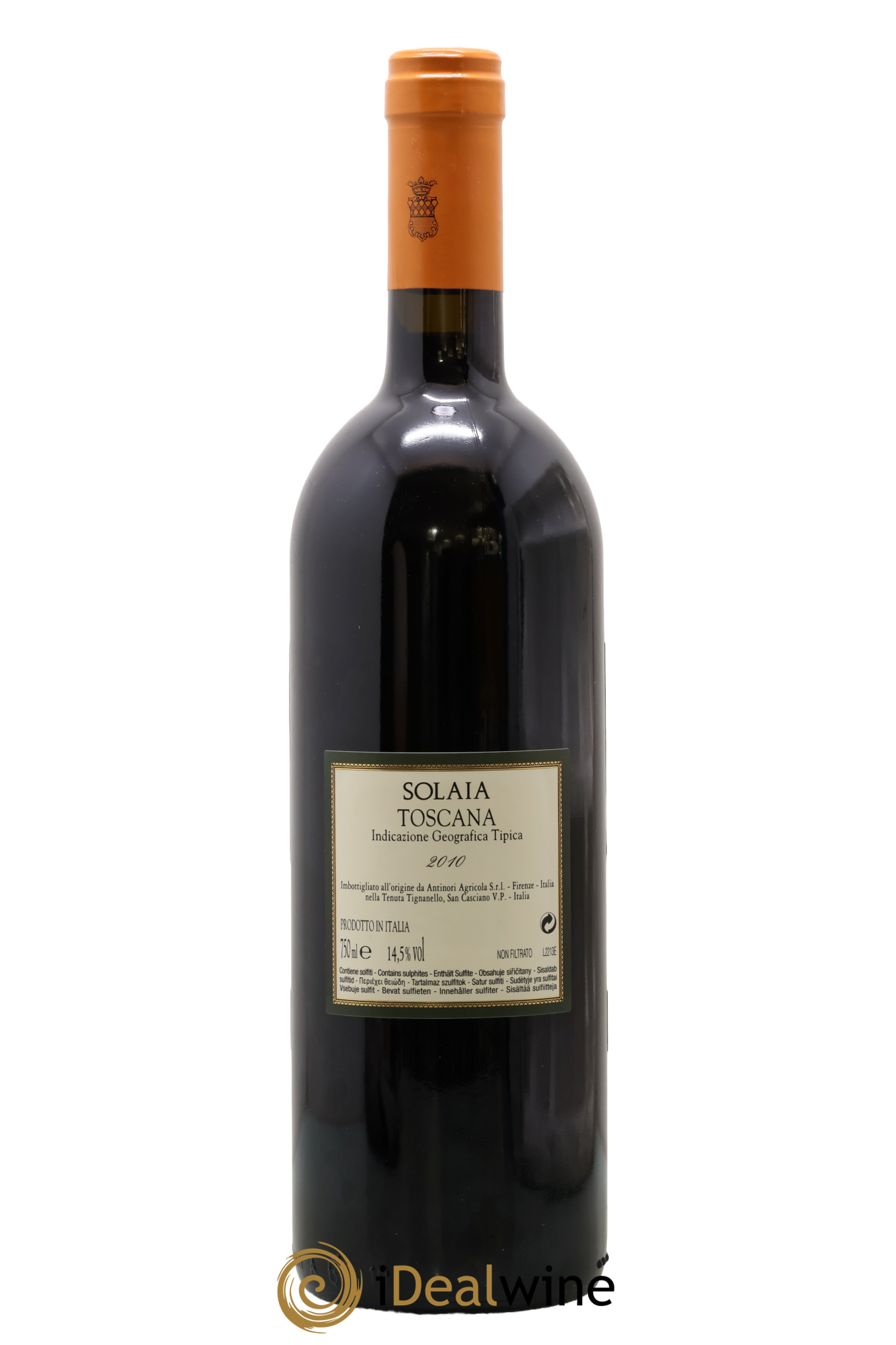Toscana IGT Solaia Tenuta Tignanello - Marchesi Antinori 2010 - Lot de 1 bouteille - 1
