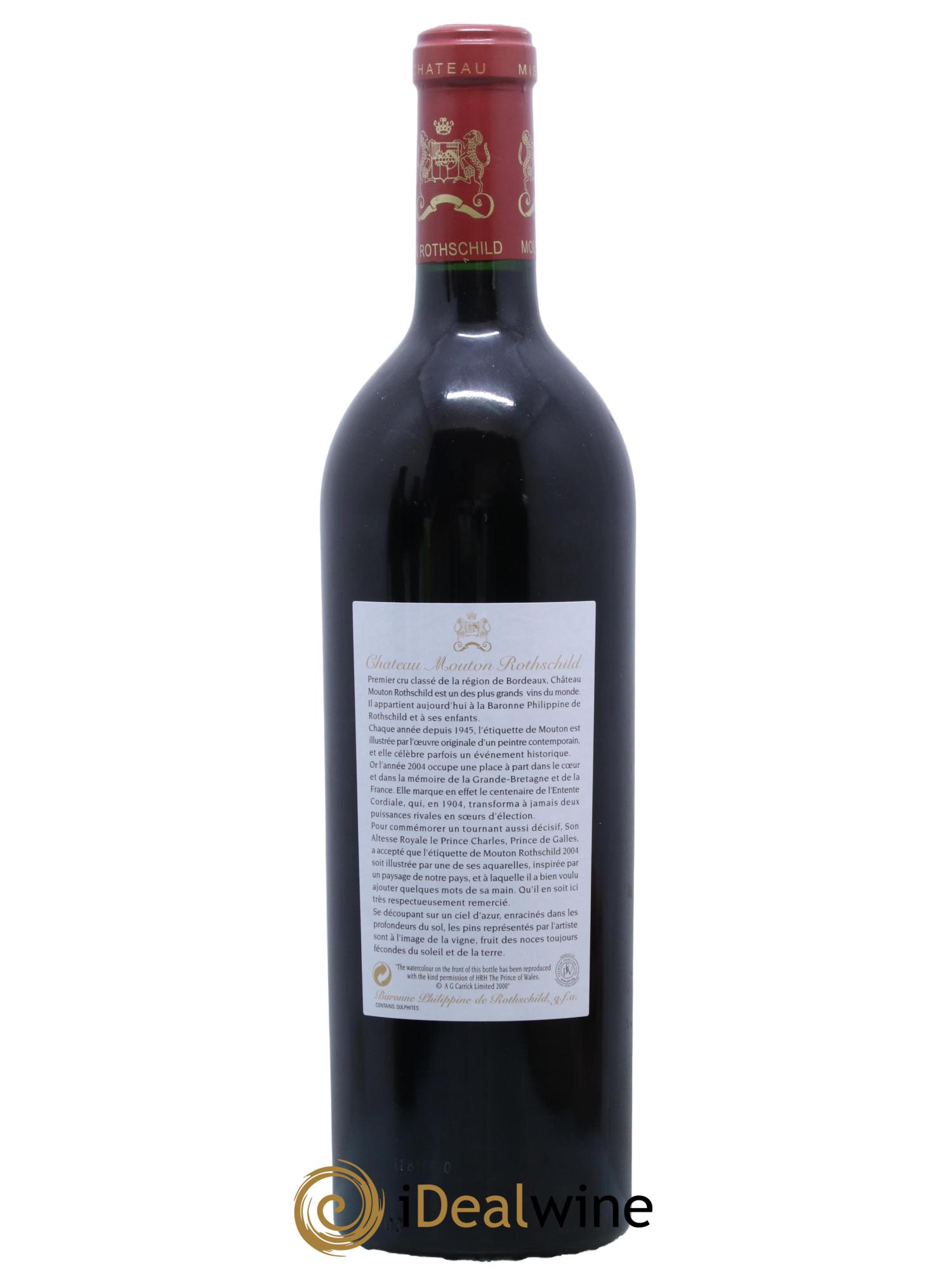 Château Mouton Rothschild 1er Grand Cru Classé 2004 - Lot de 1 bouteille - 1