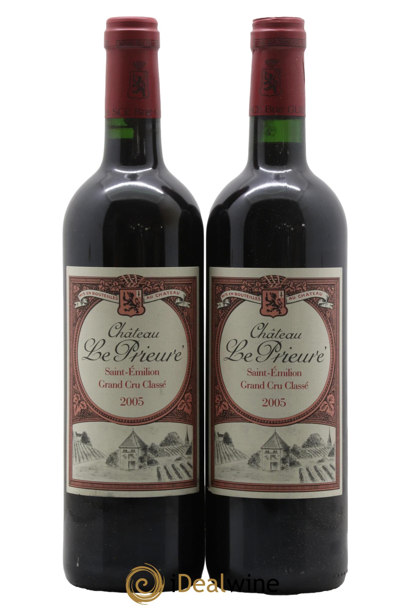 Château le Prieuré Grand Cru Classé 2005 - Lot de 2 bouteilles - 0