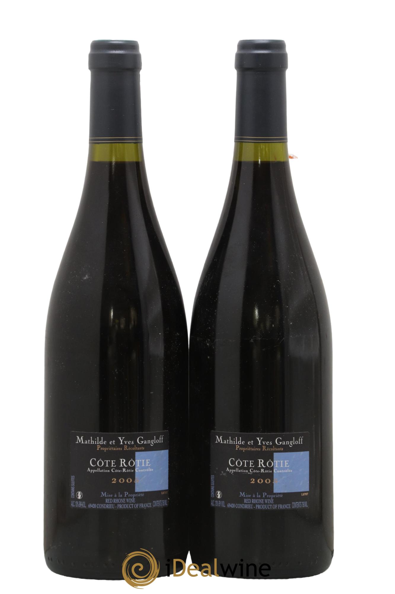 Côte-Rôtie La Barbarine Gangloff (Domaine) 2005 - Lot de 2 bouteilles - 1