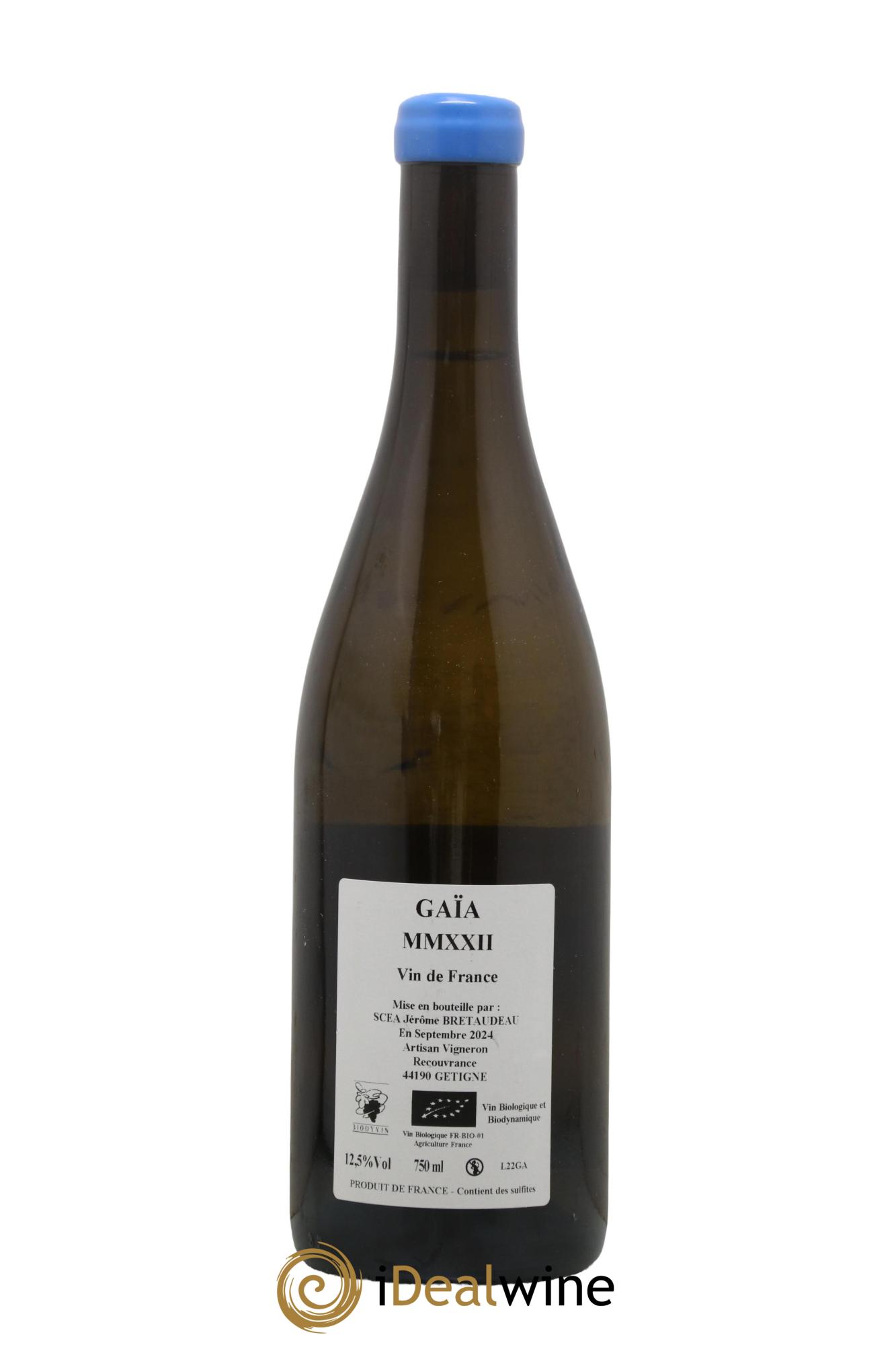 Muscadet-Sèvre-et-Maine Gaia Jérôme Bretaudeau - Domaine de Bellevue 2022 - Posten von 1 Flasche - 1