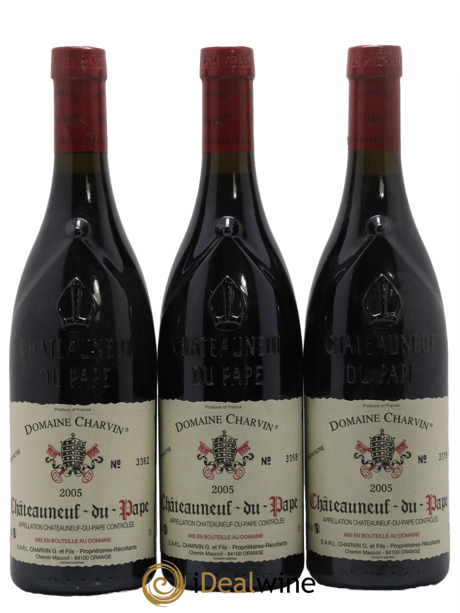 Châteauneuf-du-Pape Charvin (Domaine) 2005 - Lot de 3 bouteilles - 0