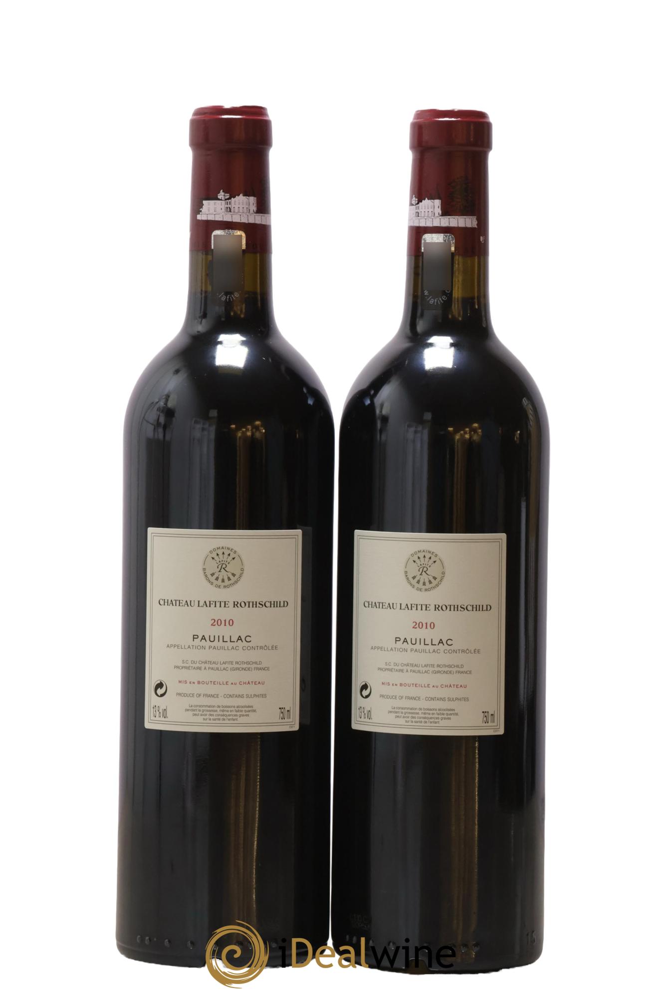 Château Lafite Rothschild 1er Grand Cru Classé 2010 - Lotto di 2 bottiglie - 1