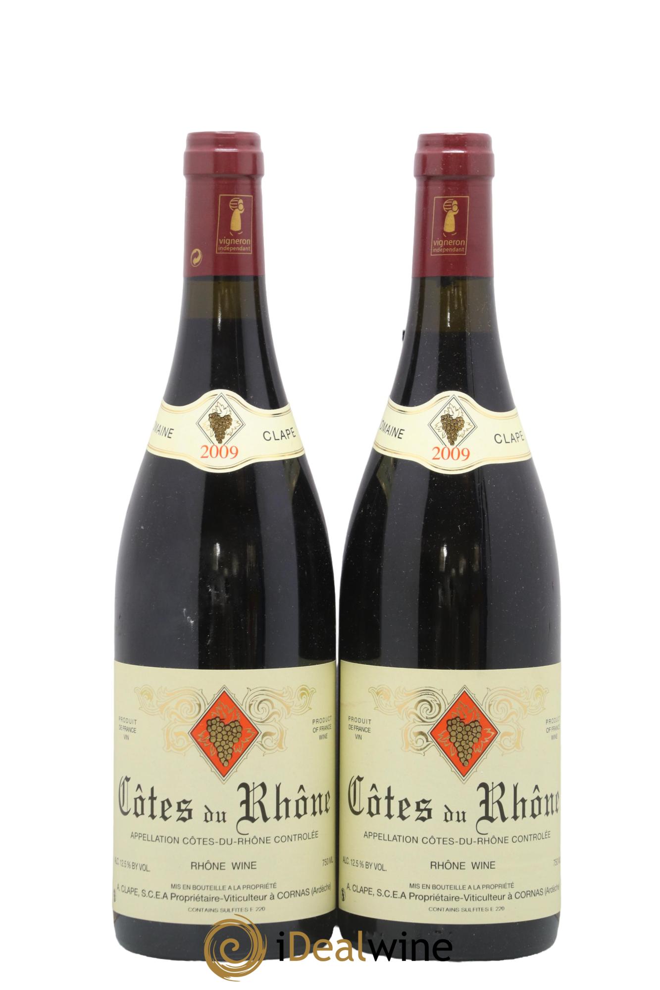 Côtes-du-Rhône Auguste Clape 2009 - Posten von 2 Flaschen - 0