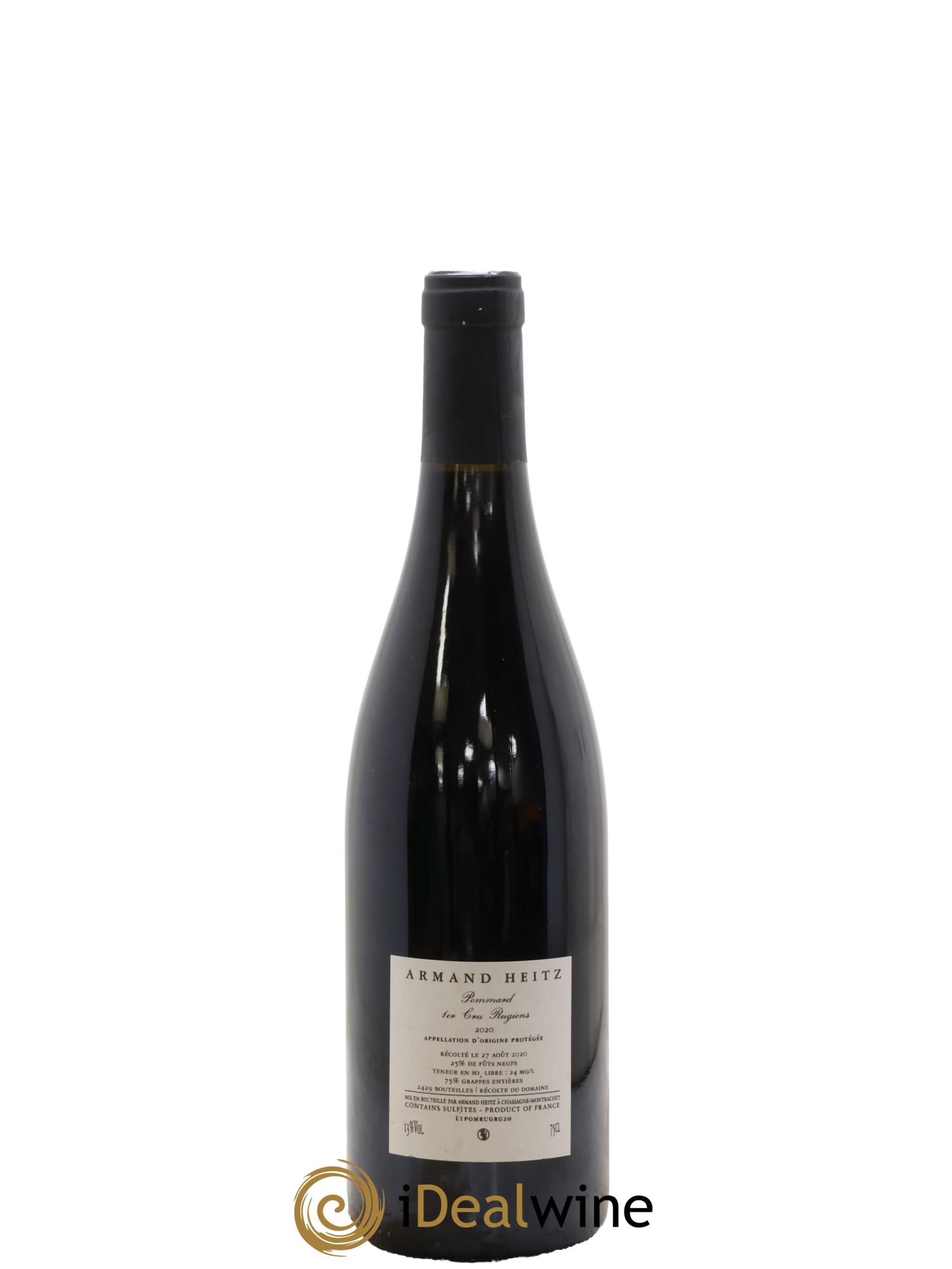 Pommard 1er Cru Les Rugiens Heitz-Lochardet Armand Heitz 2020 - Lot de 1 bouteille - 1