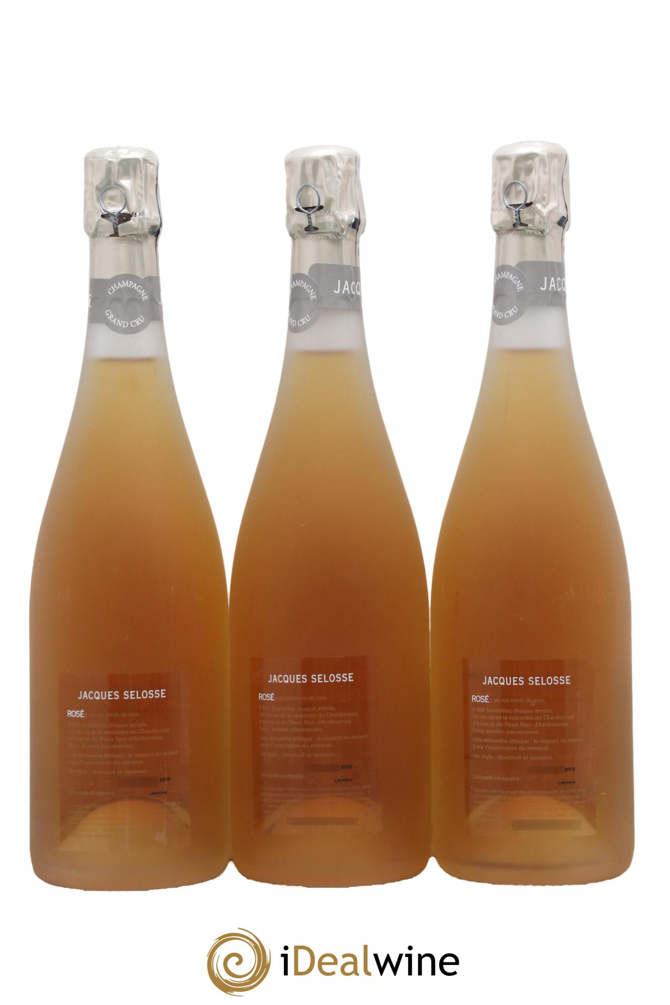 Rosé Brut Jacques Selosse - Lot of 3 bottles - 1