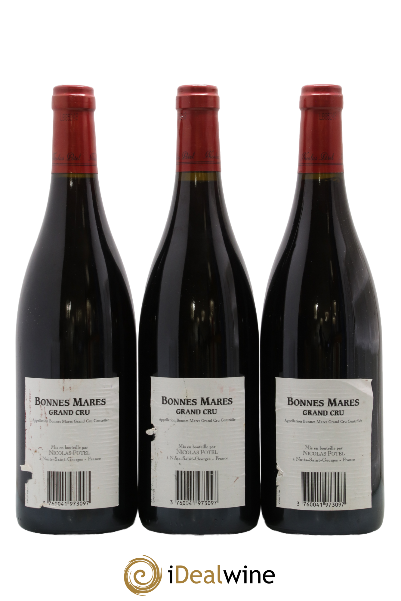 Bonnes-Mares Grand Cru Nicolas Potel 2007 - Lot de 3 bouteilles - 1