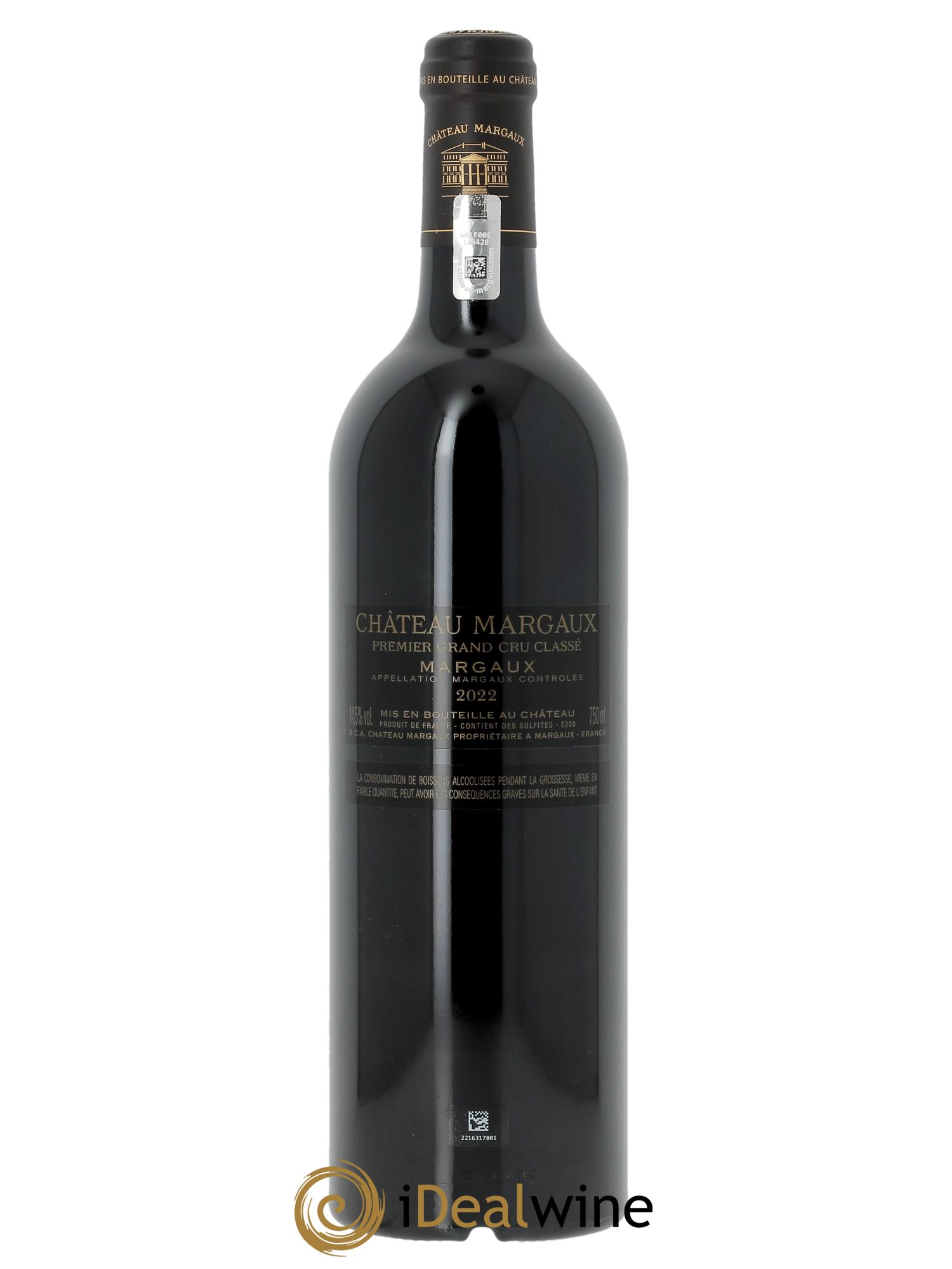 Château Margaux 1er Grand Cru Classé (CBO à partir de 3 bts) 2022 - Lot de 1 bouteille - 1