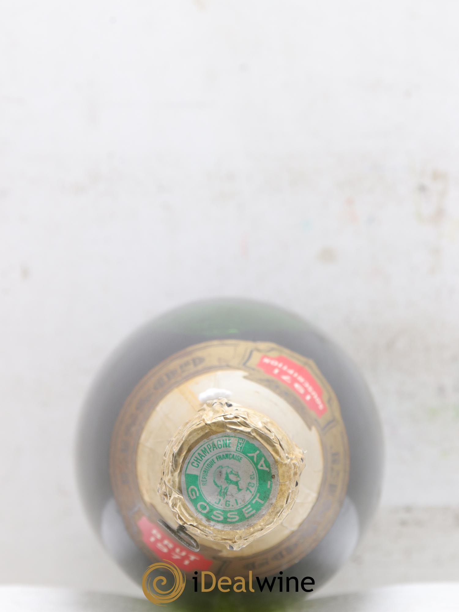 Champagne Brut Gosset 1971 - Lot de 1 bouteille - 1