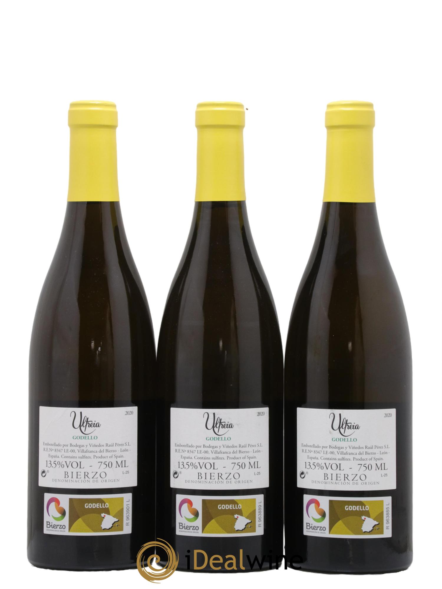 Espagne Ultreia Godello Raul Perez 2020 - Posten von 3 Flaschen - 1