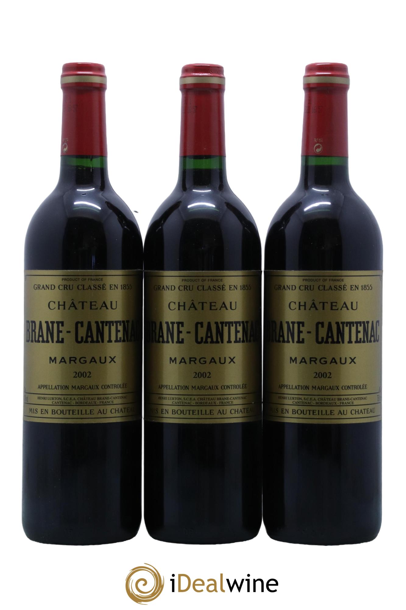 Château Brane Cantenac 2ème Grand Cru Classé 2002 - Lot de 6 bouteilles - 2