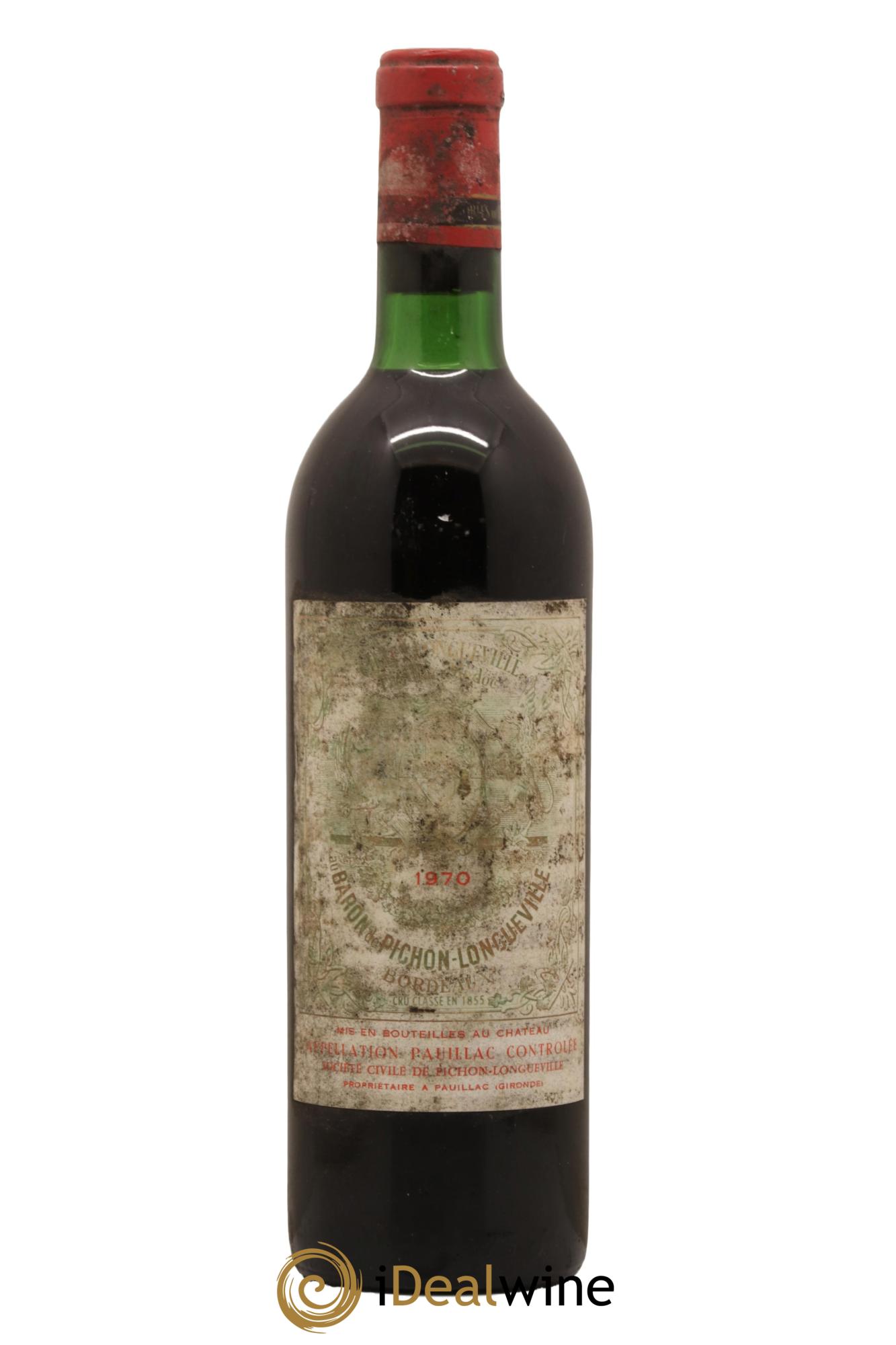 Pichon Longueville Baron 2ème Grand Cru Classé 1970 - Lot de 1 bouteille - 0