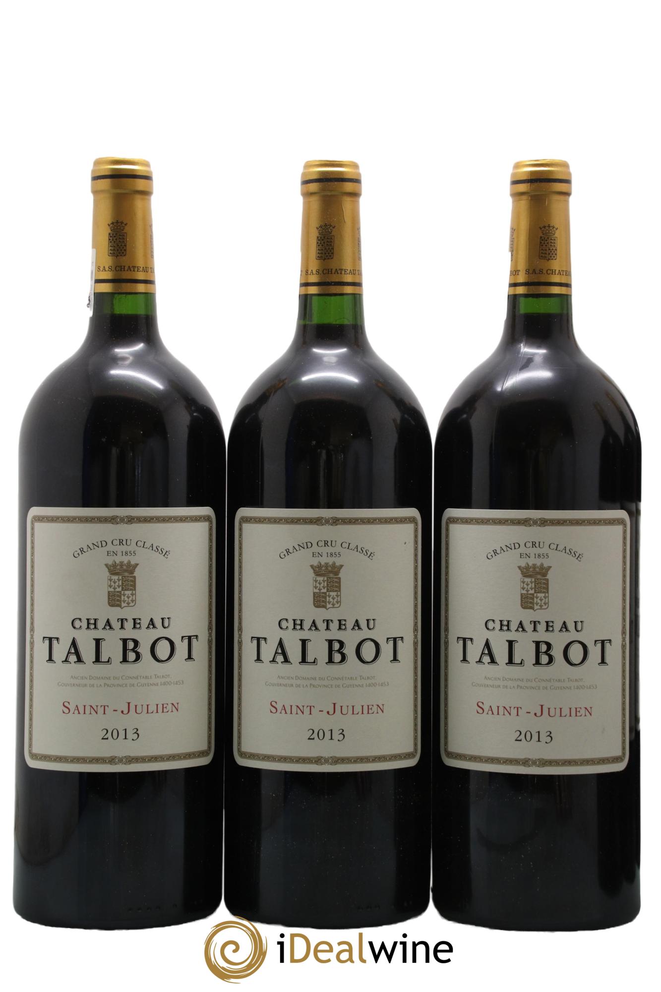 Château Talbot 4ème Grand Cru Classé 2013 - Lot de 6 magnums - 2