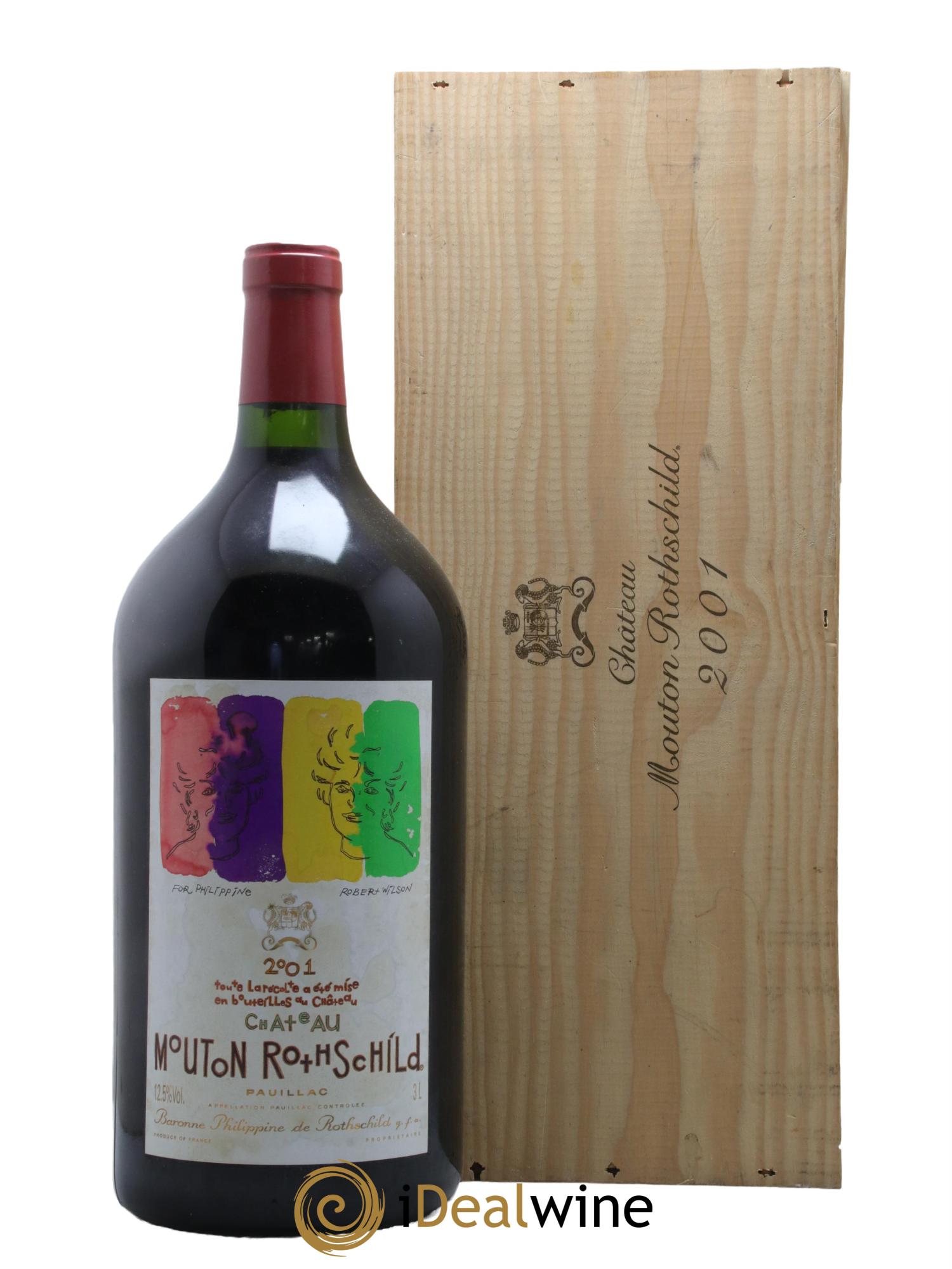 Château Mouton Rothschild 1er Grand Cru Classé 2001 - Lot de 1 double magnum - 2