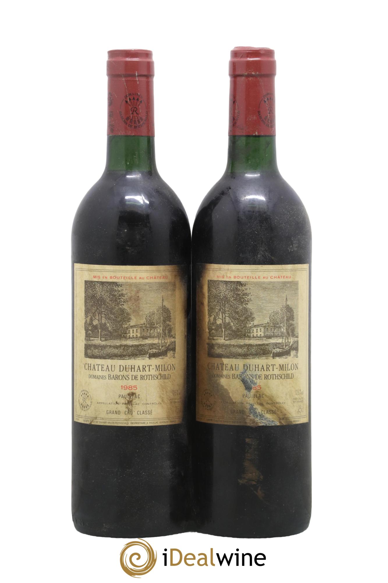 Château Duhart-Milon 4ème Grand Cru Classé 1985 - Lotto di 2 bottiglie - 0