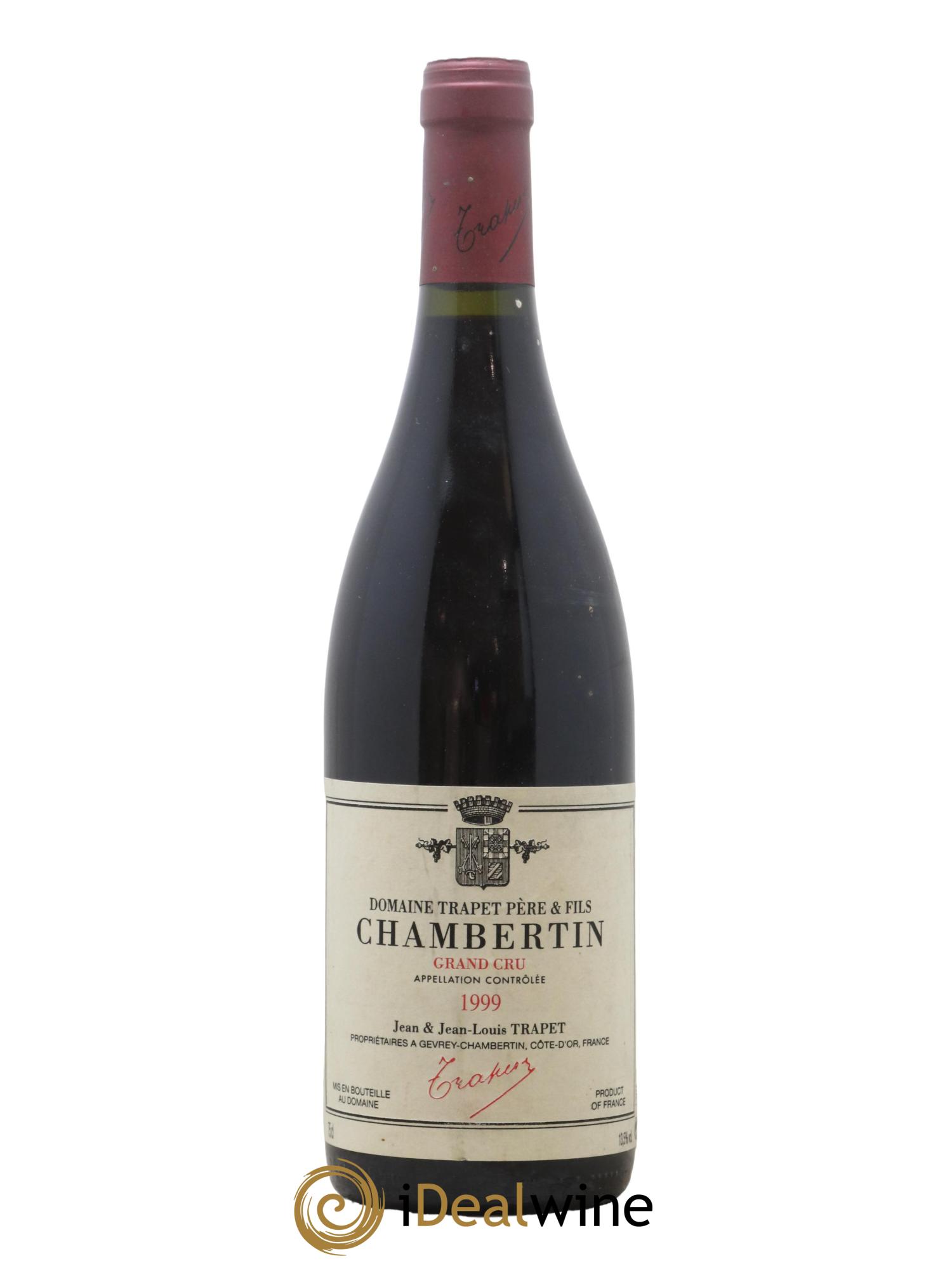 Chambertin Grand Cru Domaine Trapet 1999 - Posten von 1 Flasche - 0
