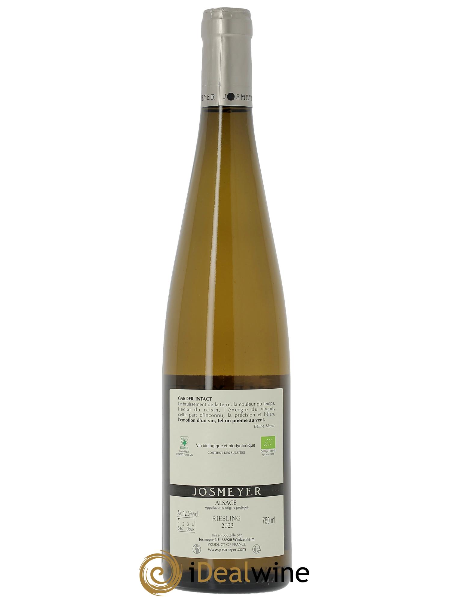Alsace Riesling Les Pierrets Josmeyer (Domaine)  2023 - Lot de 1 bouteille - 1