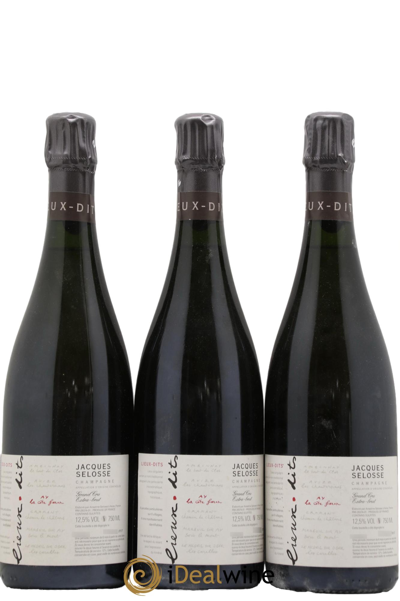 La Côte Faron Blanc de Noirs Grand Cru Extra-Brut Jacques Selosse - Lot de 3 bouteilles - 0
