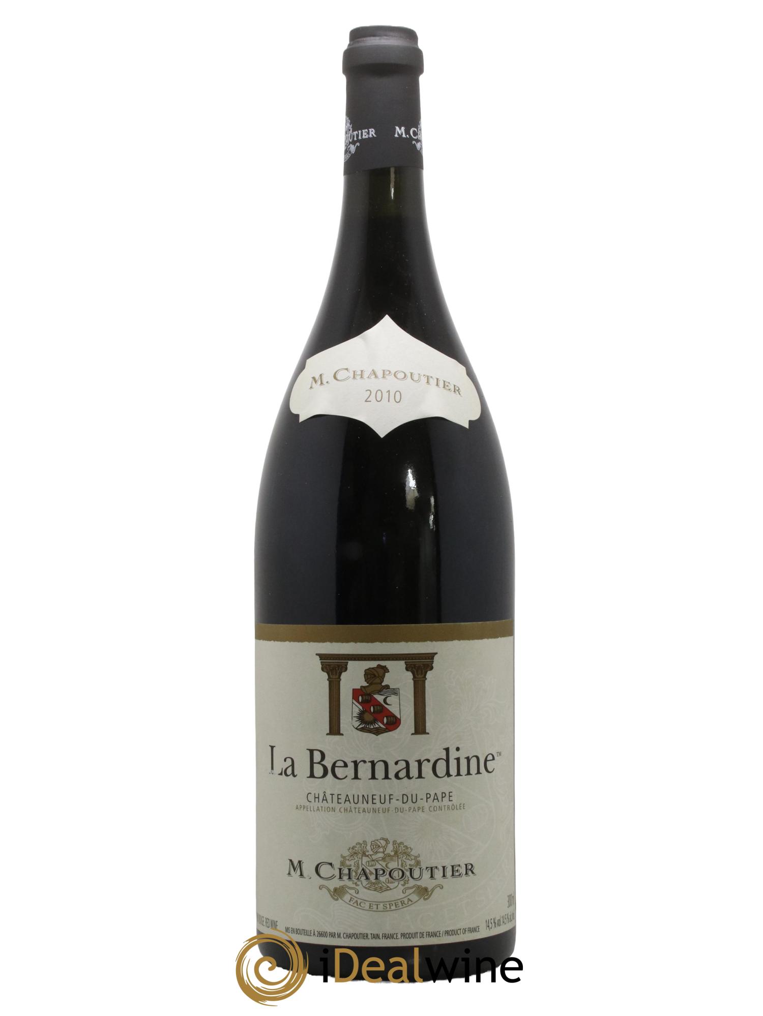 Châteauneuf-du-Pape La Bernardine Chapoutier 2010 - Lot de 1 double magnum - 0