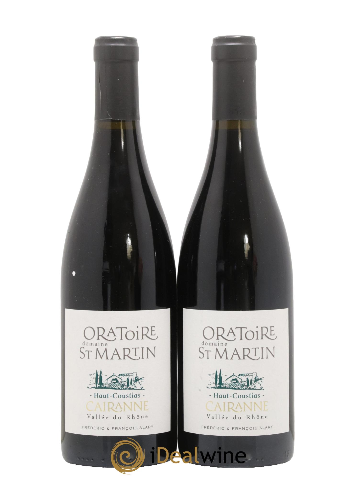 Cairanne Haut-Coustias Oratoire Saint-Martin - Frédéric et François Alary 2019 - Lot de 2 bouteilles - 0
