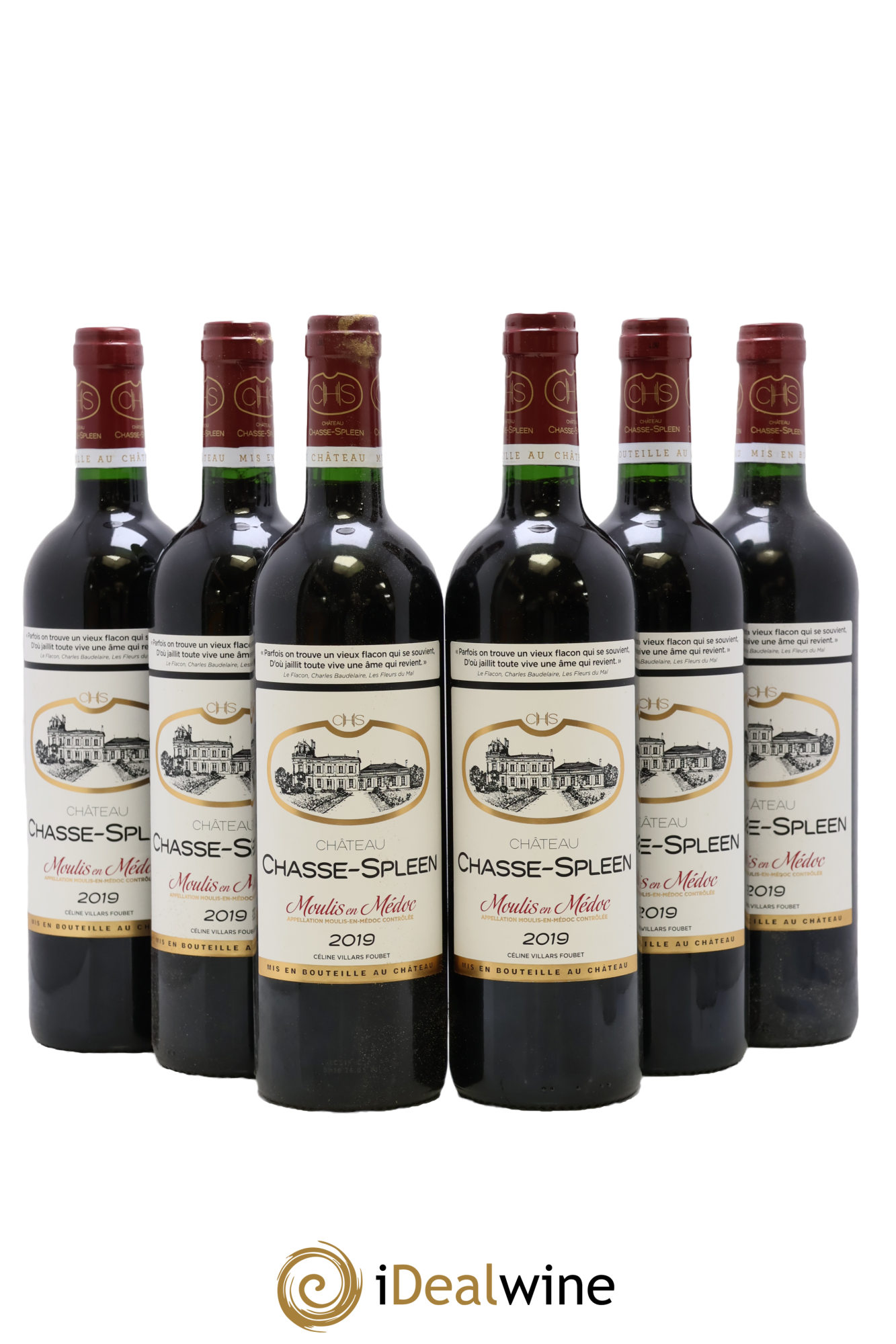 Château Chasse Spleen 2019 - Lotto di 6 bottiglie - 0
