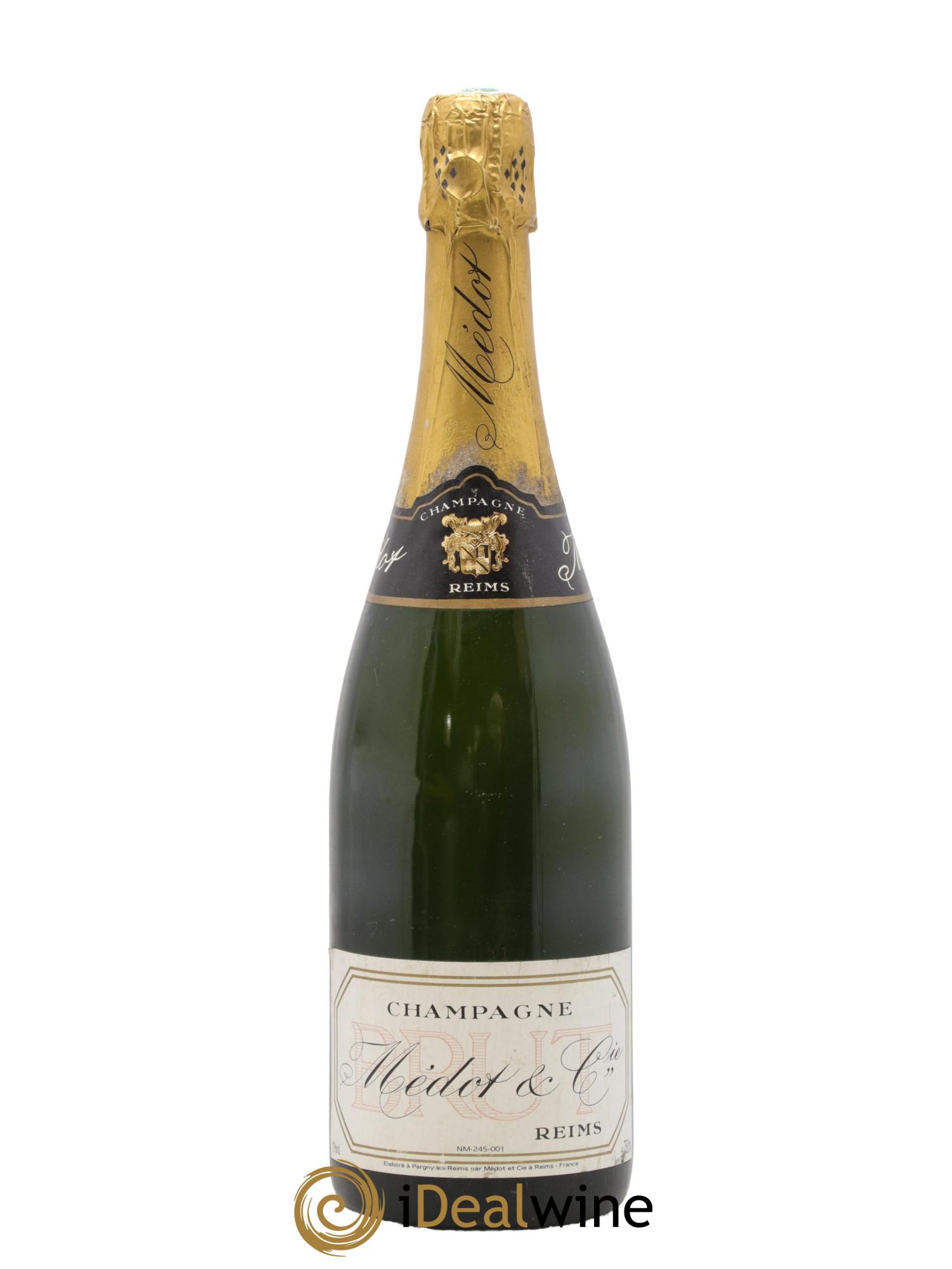 Champagne Brut Médot et Cie - Lot de 1 bouteille - 0