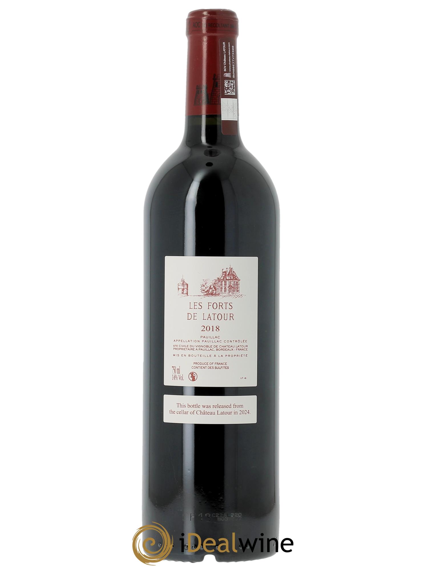 Les Forts de Latour Second Vin (CBO à partir de 6 bts) 2018 - Lot de 1 bouteille - 1