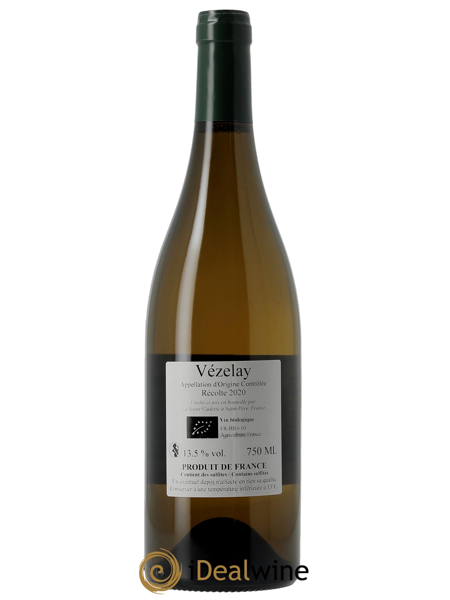Vézelay La Châtelaine La Soeur Cadette 2020 - Lot of 1 bottle - 1