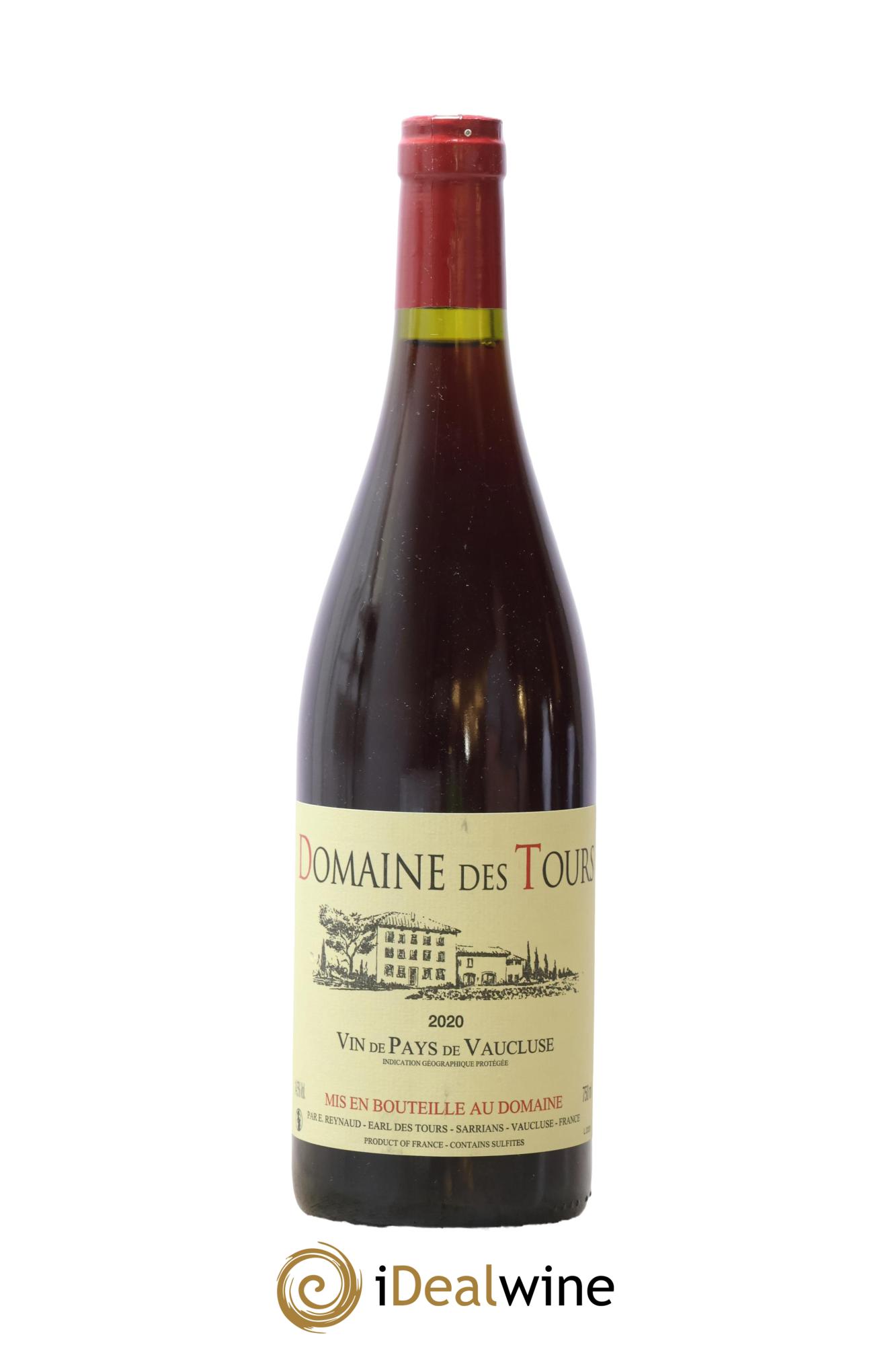 Vaucluse (Vin de Pays de Vaucluse) Domaine des Tours Emmanuel Reynaud 2020 - Lot de 1 bouteille - 0
