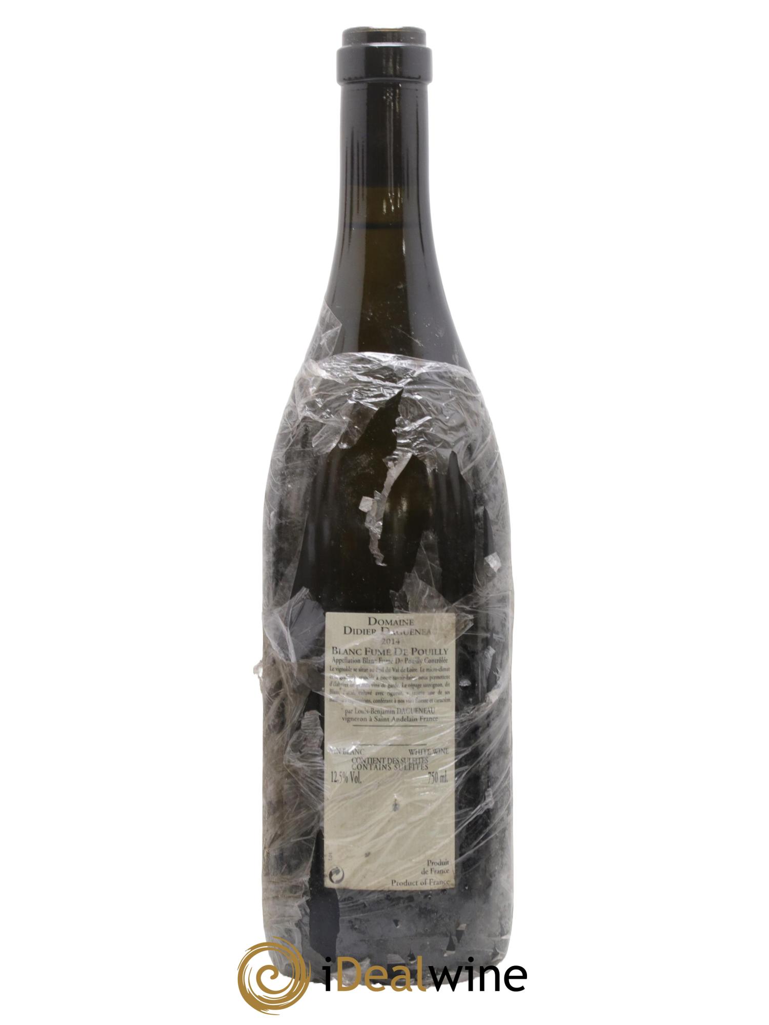 Pouilly-Fumé Blanc Fumé de Pouilly Dagueneau (Domaine Didier - Louis-Benjamin) 2014 - Lot de 1 bouteille - 1