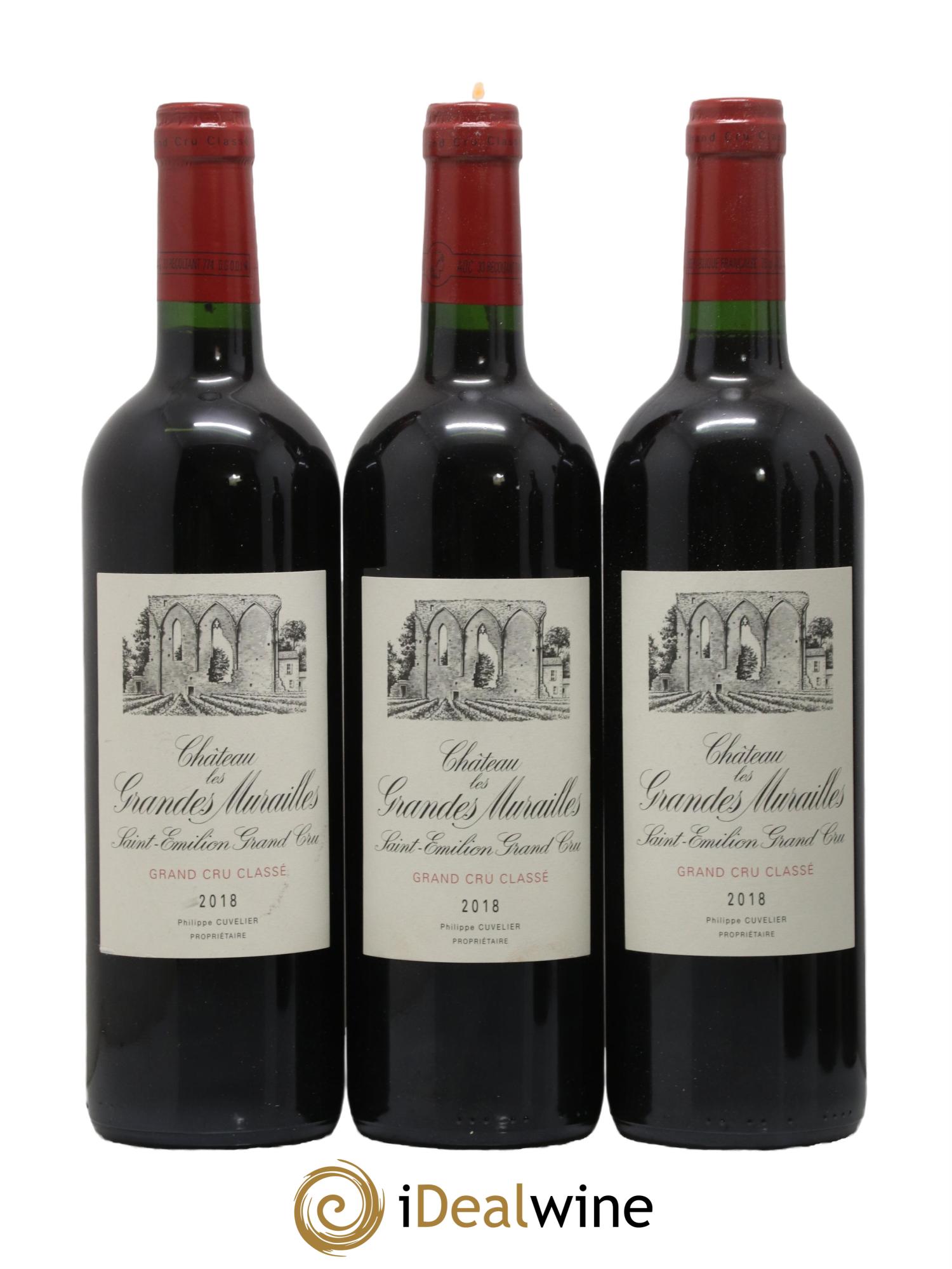 Château les Grandes Murailles Grand Cru Classé  2018 - Lot de 6 bouteilles - 1