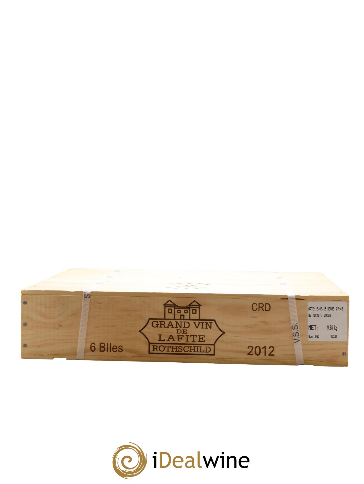 Château Lafite Rothschild 1er Grand Cru Classé 2012 - Lot de 6 bouteilles - 6