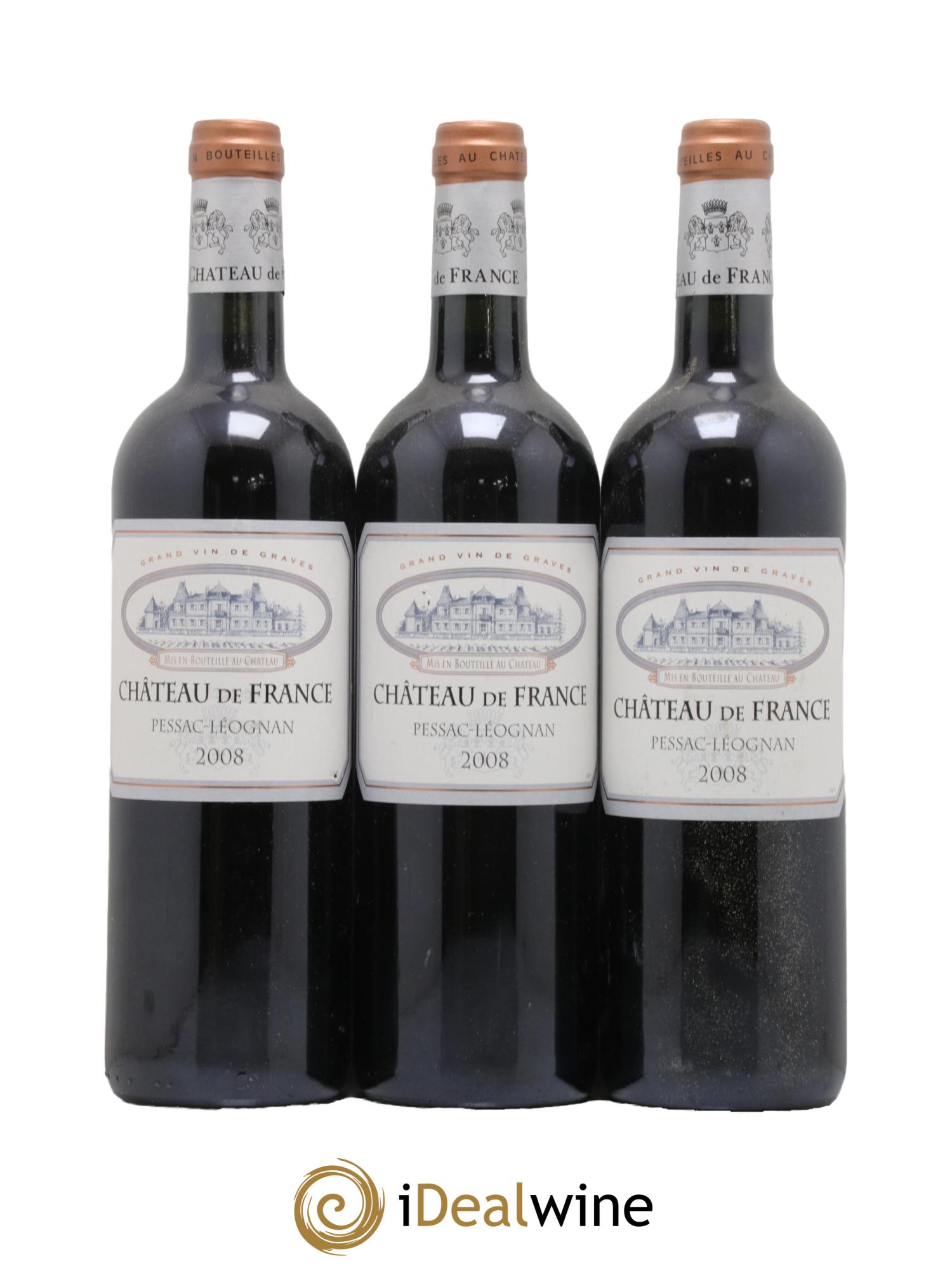 Château de France 2008 - Lot of 3 bottles - 0