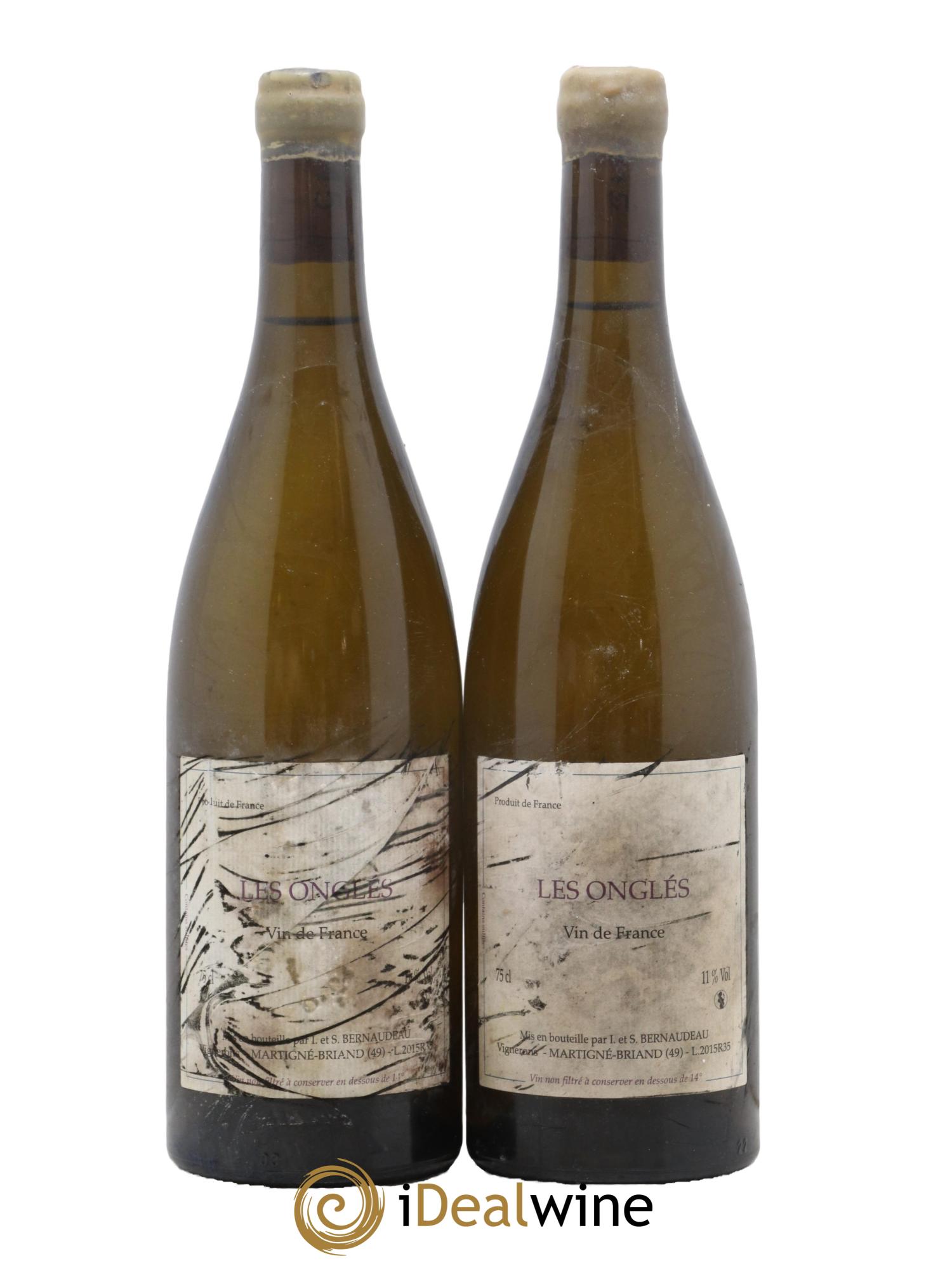 Vin de France Les Onglés Stéphane Bernaudeau 2015 - Lot de 2 bouteilles - 0