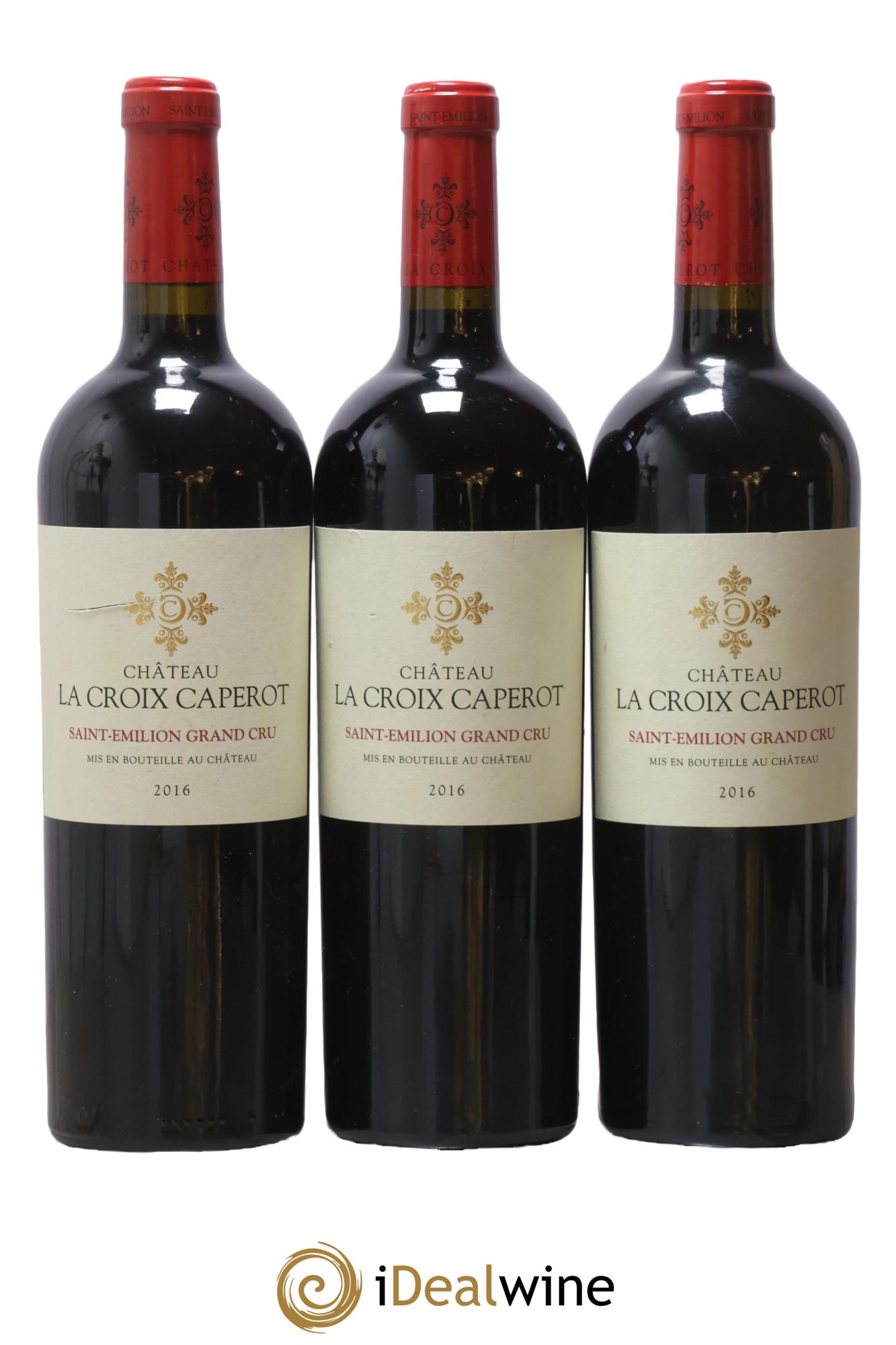 Saint-Émilion Grand Cru Château La Croix Caperot 2016 - Lot of 3 bottles - 0