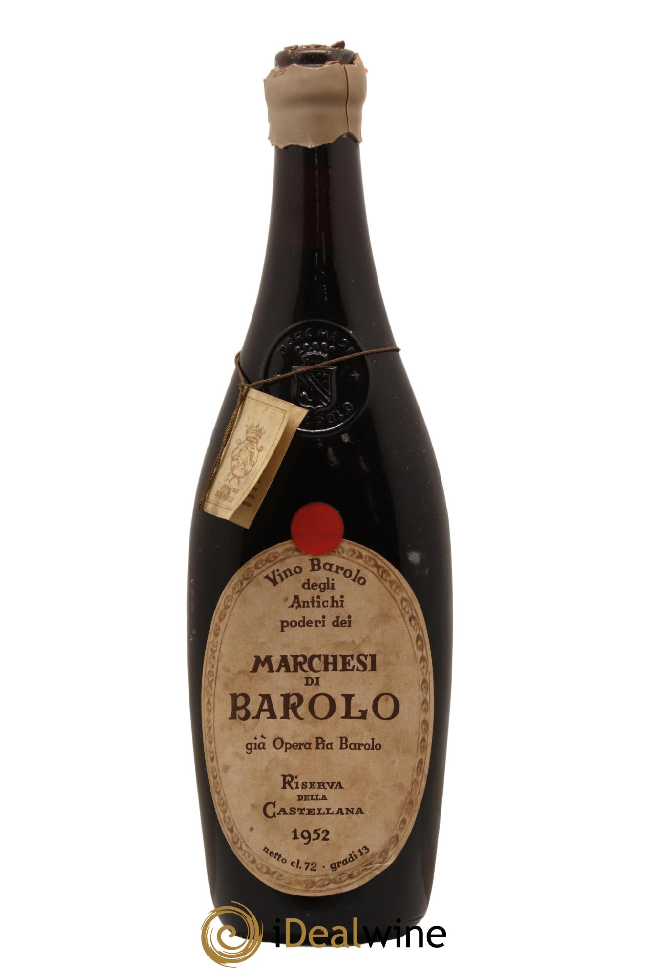 Barolo DOCG Riserva della Castellana Marchesi di Barolo 1952 - Lot de 1 bouteille - 0