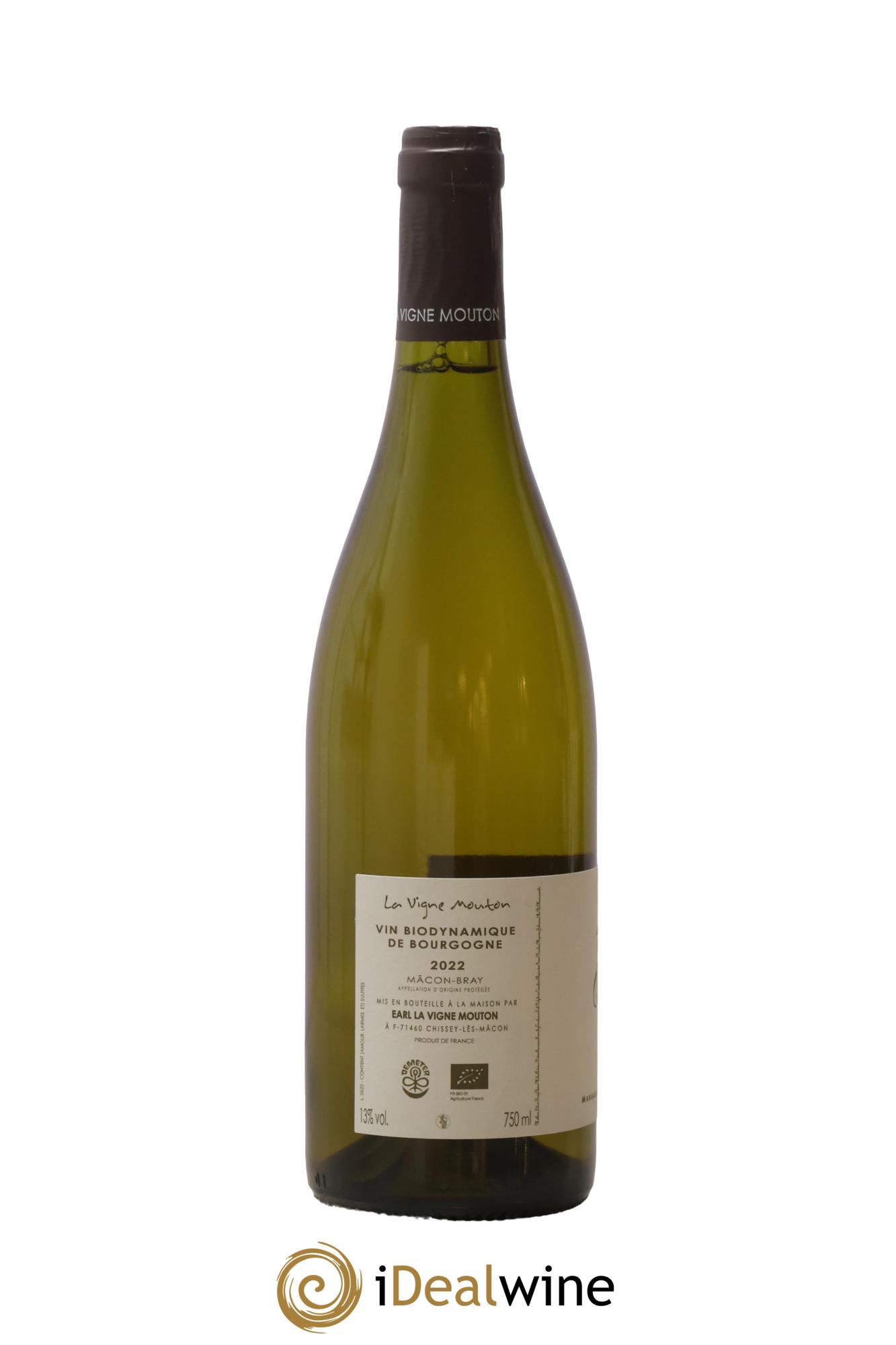 Mâcon Bray Terres de Chazeux Domaine La Vigne Mouton 2022 - Lot de 1 bouteille - 1