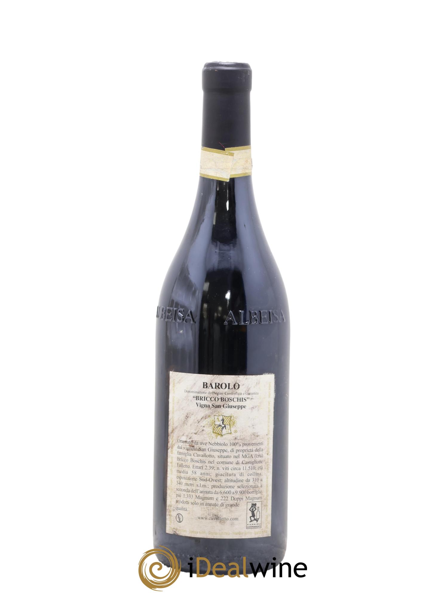 Barolo DOCG Riserva Bricco Boschis Vigna San Giuseppe Cavallotto 2013 - Lot of 1 bottle - 1