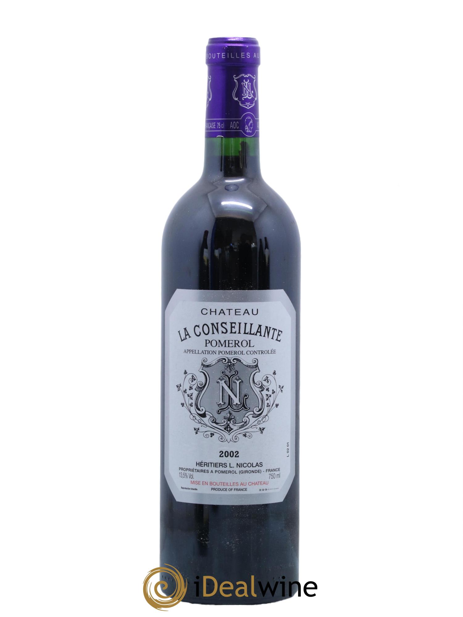 Château la Conseillante 2002 - Lot de 1 bouteille - 0